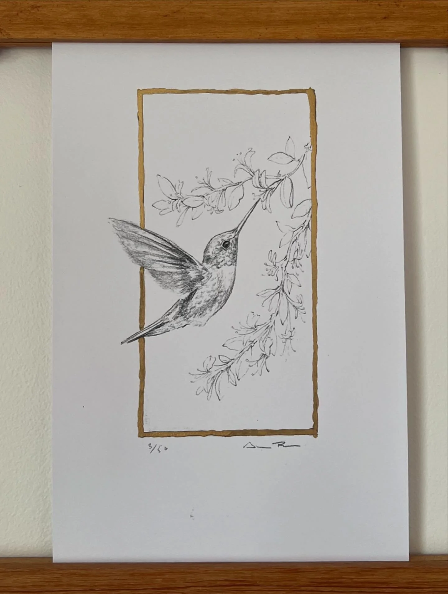 THE HUMMINGBIRD and THE KINGLETS Available prints of original graphite drawings. Hand-painted with liquid gold leaf. Available for pick up, or shipped with (additional shipping cost). 30% of each purchase will be donated to @cwcwildlife ! DM me for o