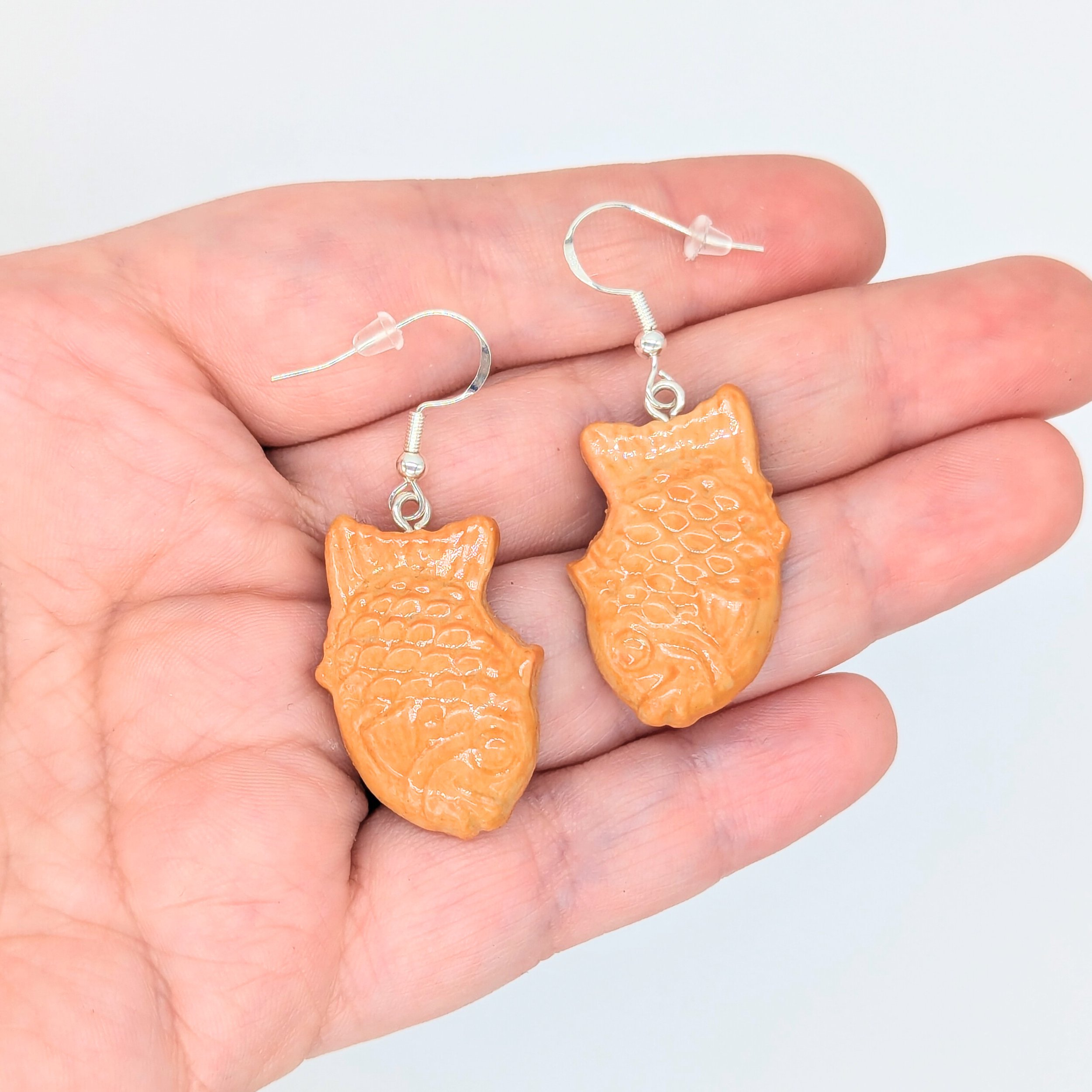 Taiyaki Earrings – Sculpted From Polymer Clay