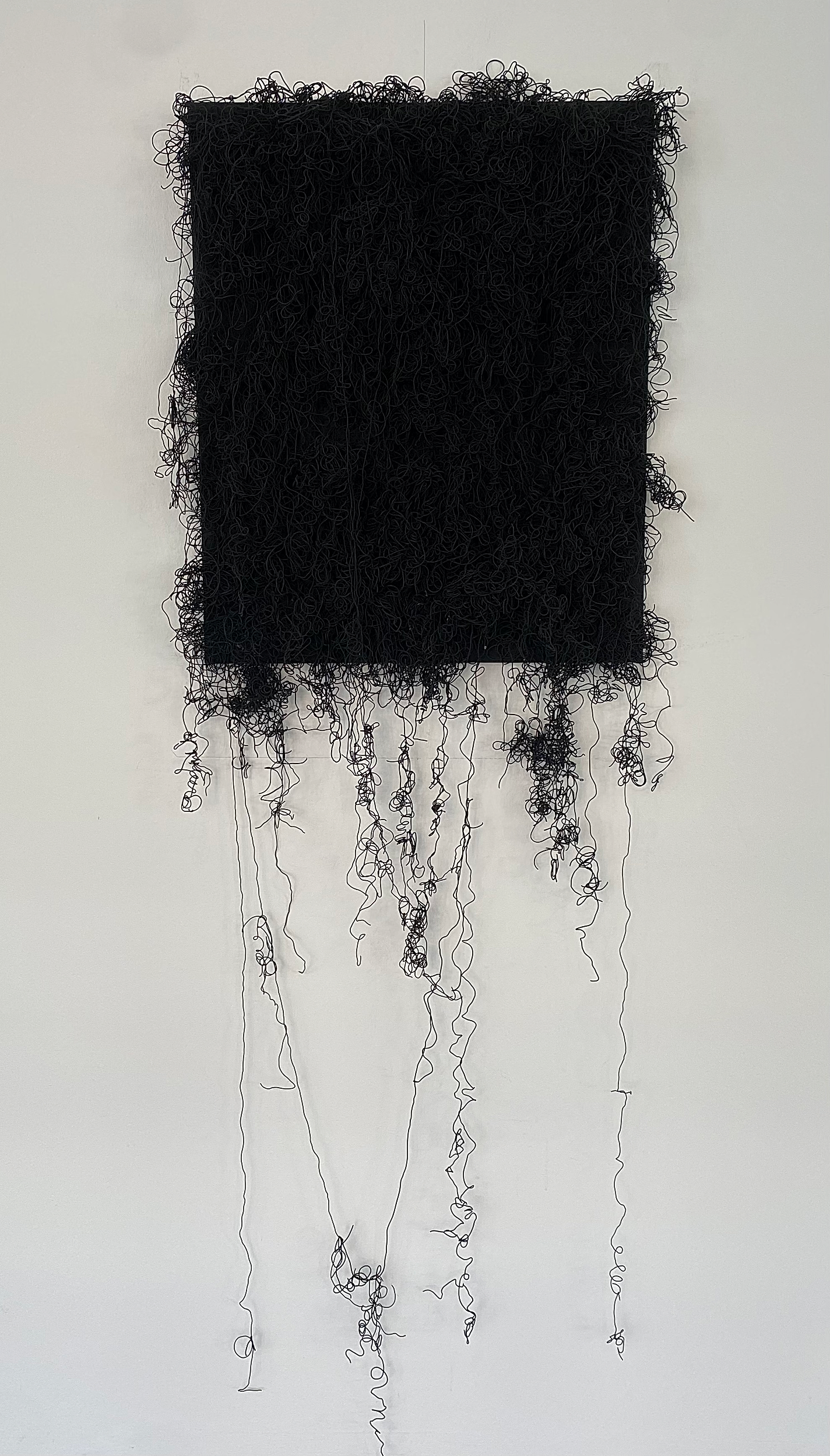 "In creating 'White Noise', Sophie intended to accumulate her feelings about the work across the entire #VinylOutcry exhibition; her challenge was to assemble a visual depiction of sound within a show centred around a collaboration of various differe