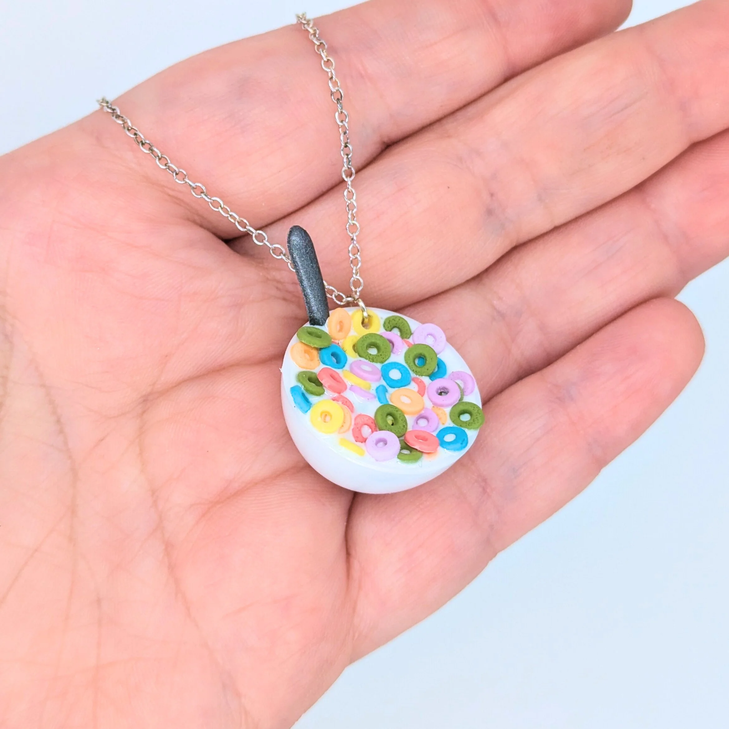 Cereal Bowl Necklace – Made from Polymer Clay and Resin