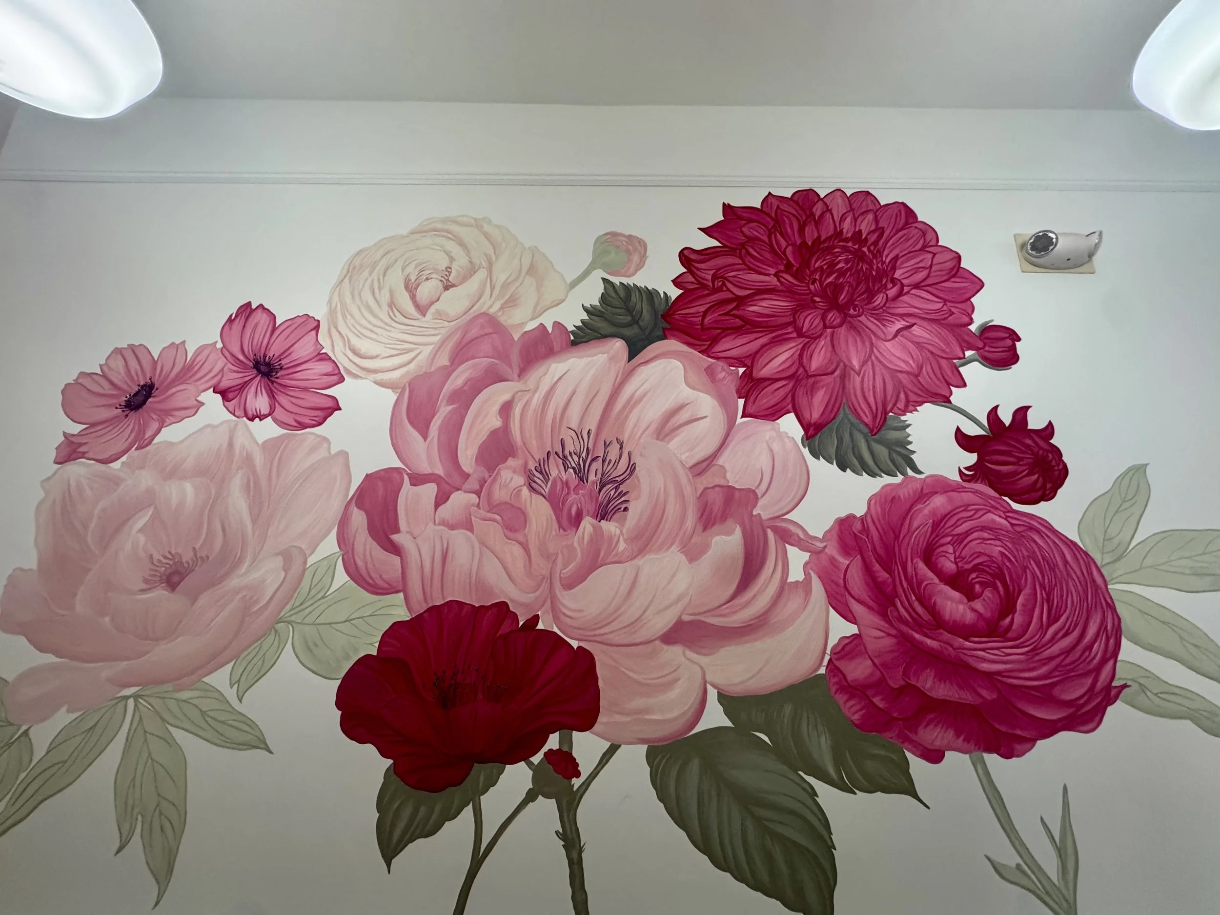 white farmhouse flowers