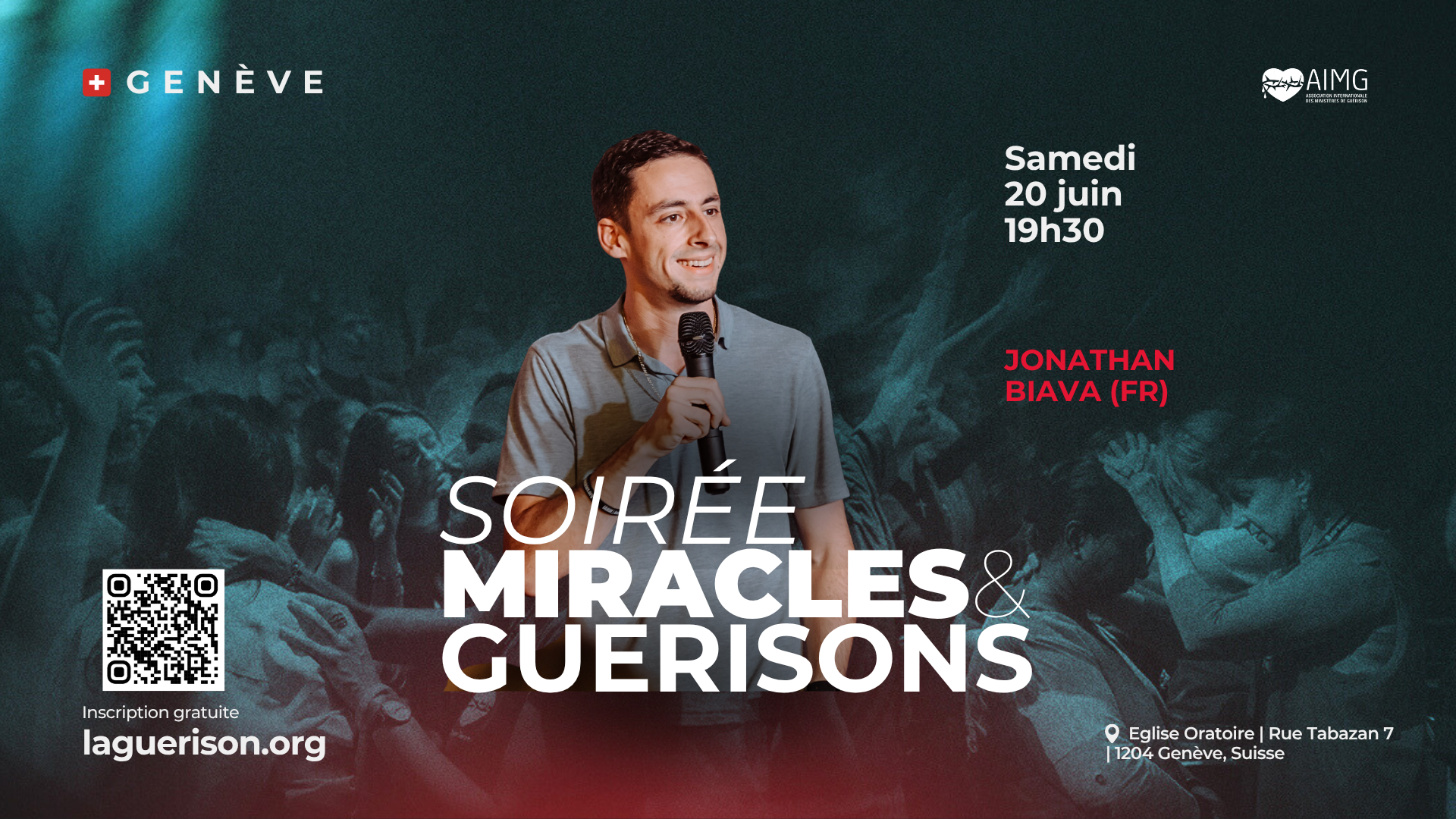 Soirée Miracles &amp; Guérisons - Genève 🇨🇭