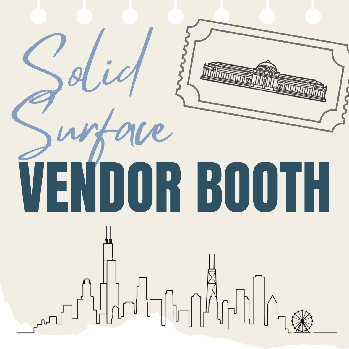Solid Surface Vendor Booth