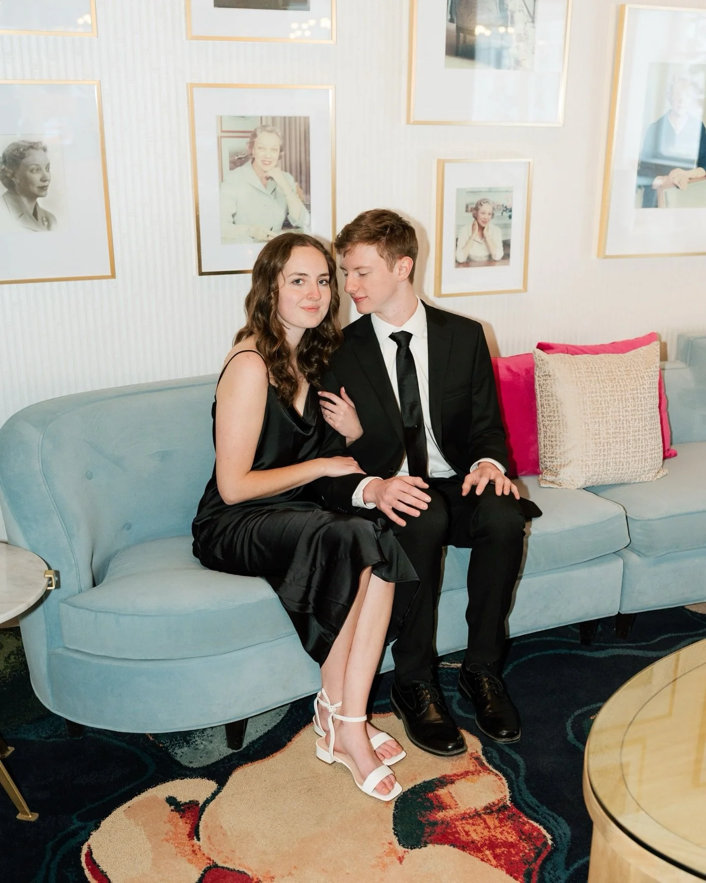 It was a literal blizzard outside, but it was warm and cozy inside @theoliveannhotel for Payton + Michael&rsquo;s engagement photos ❄️

Counting down to May 💍 Now booking 2026 + 2027 weddings!

#grandforksweddingphotographer #northdakotaweddingphoto