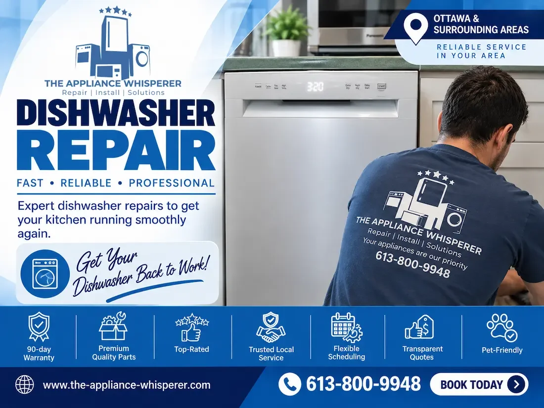 dishwasher repair Ottawa flyer