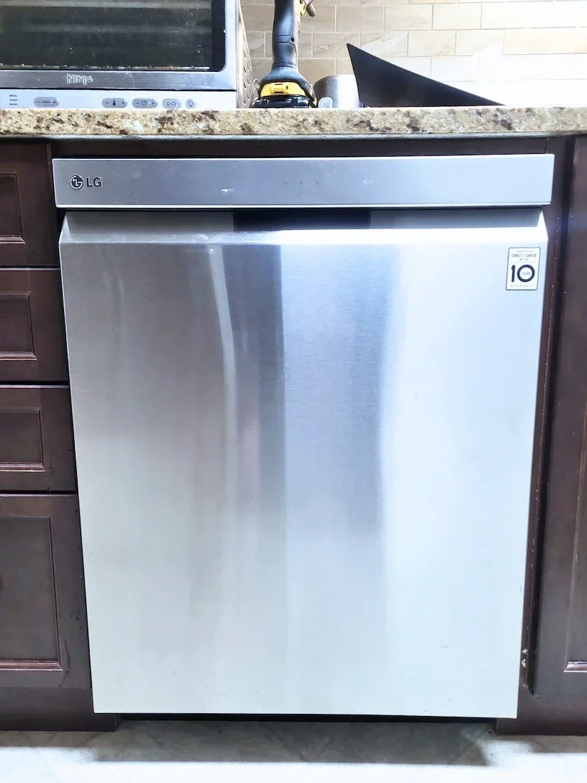 LG dishwasher installation in Kanata
