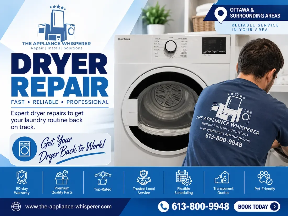 Dryer repair Ottawa flyer
