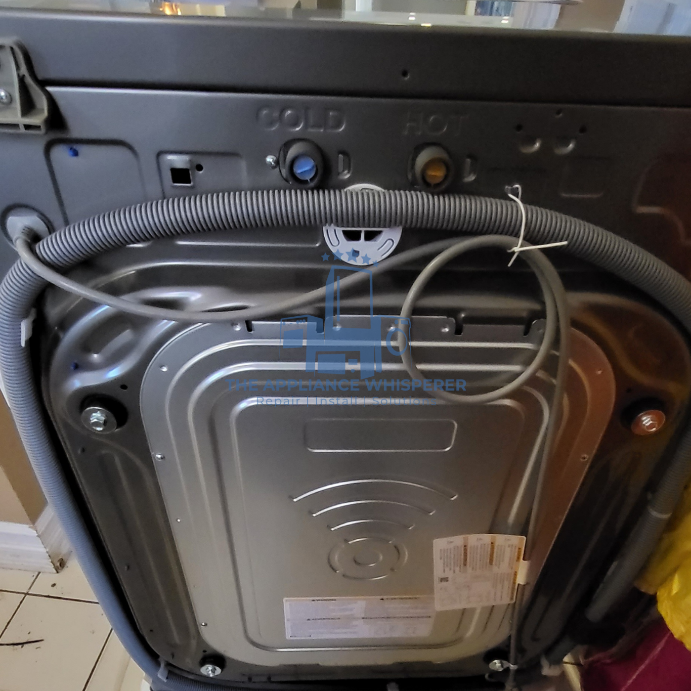Washer machine installation