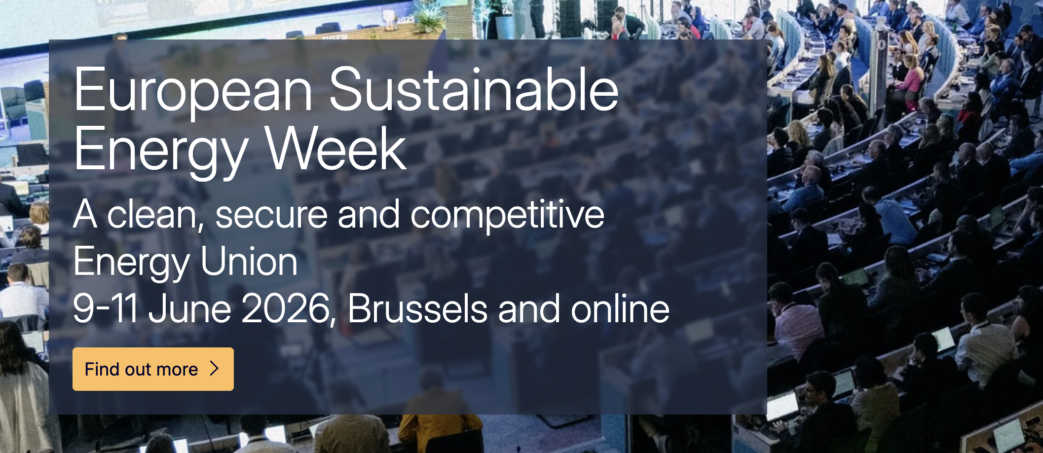 European Sustainable Energy Week 2026