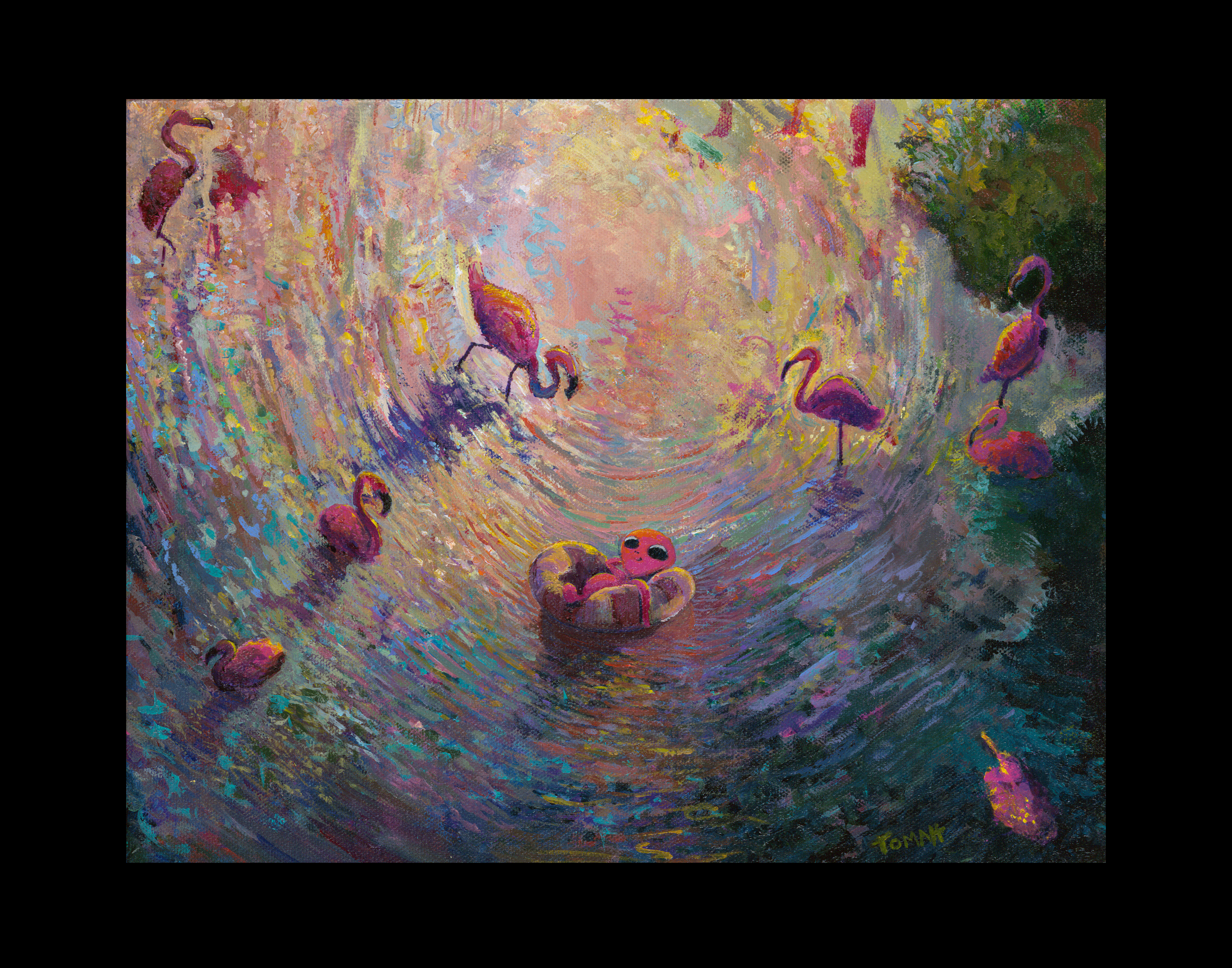 "Afloat with Flamingos"
