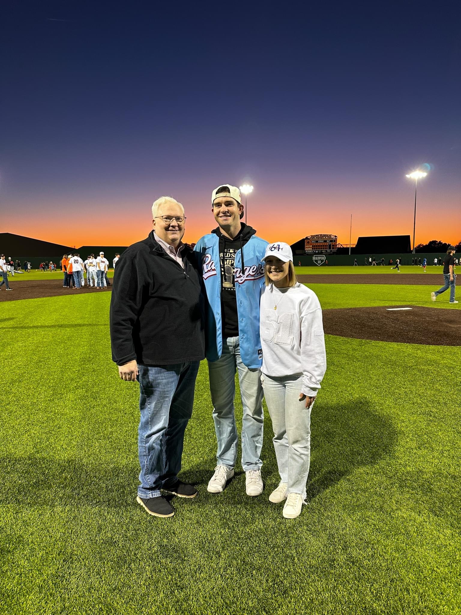 Joe with the Bradfords