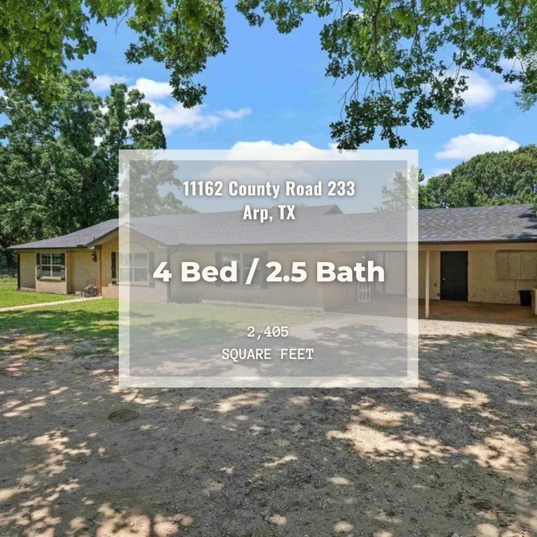 
11162 County Road 233, Arp, TX 75750