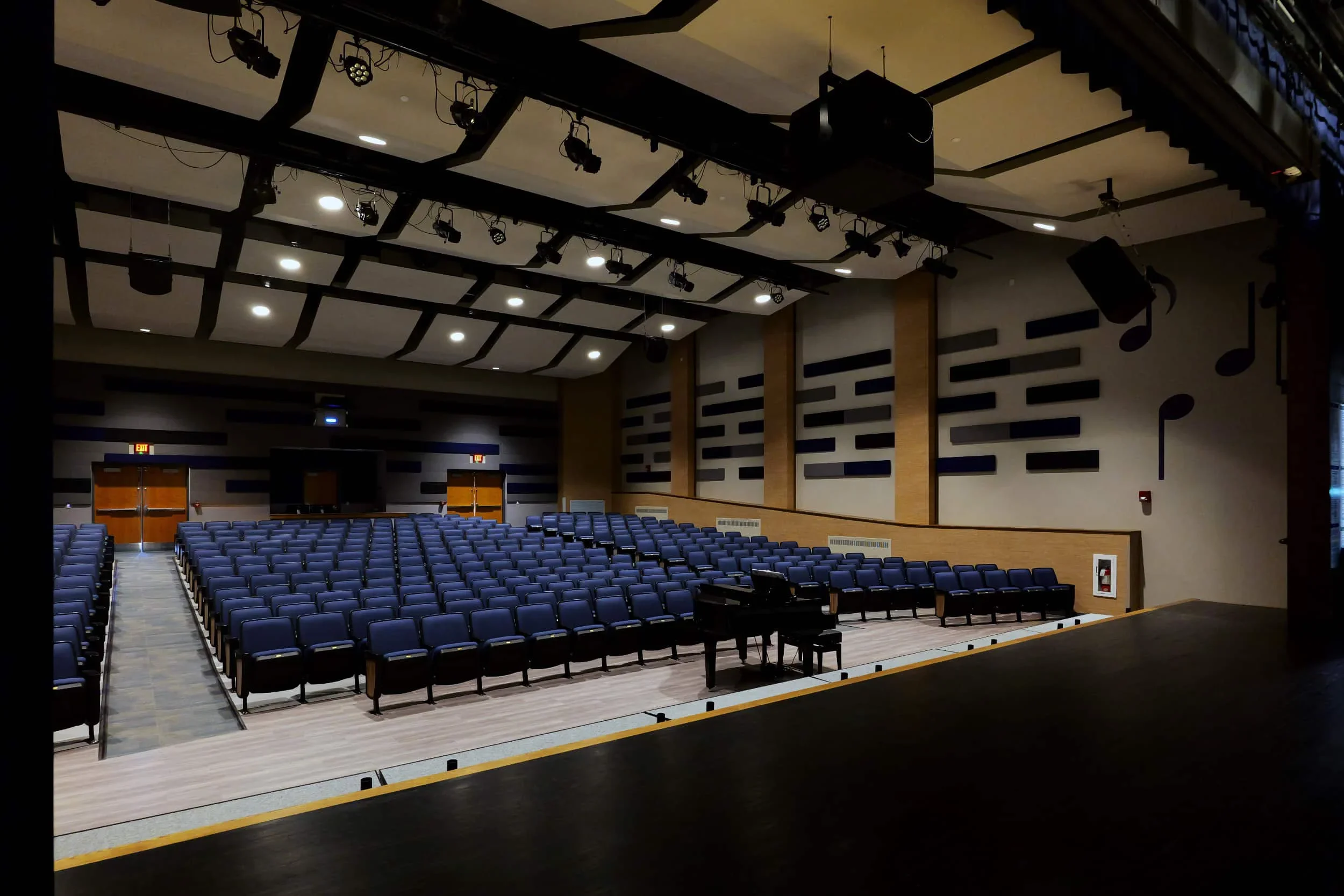 The interior of the new auditorium at Depew UFSD