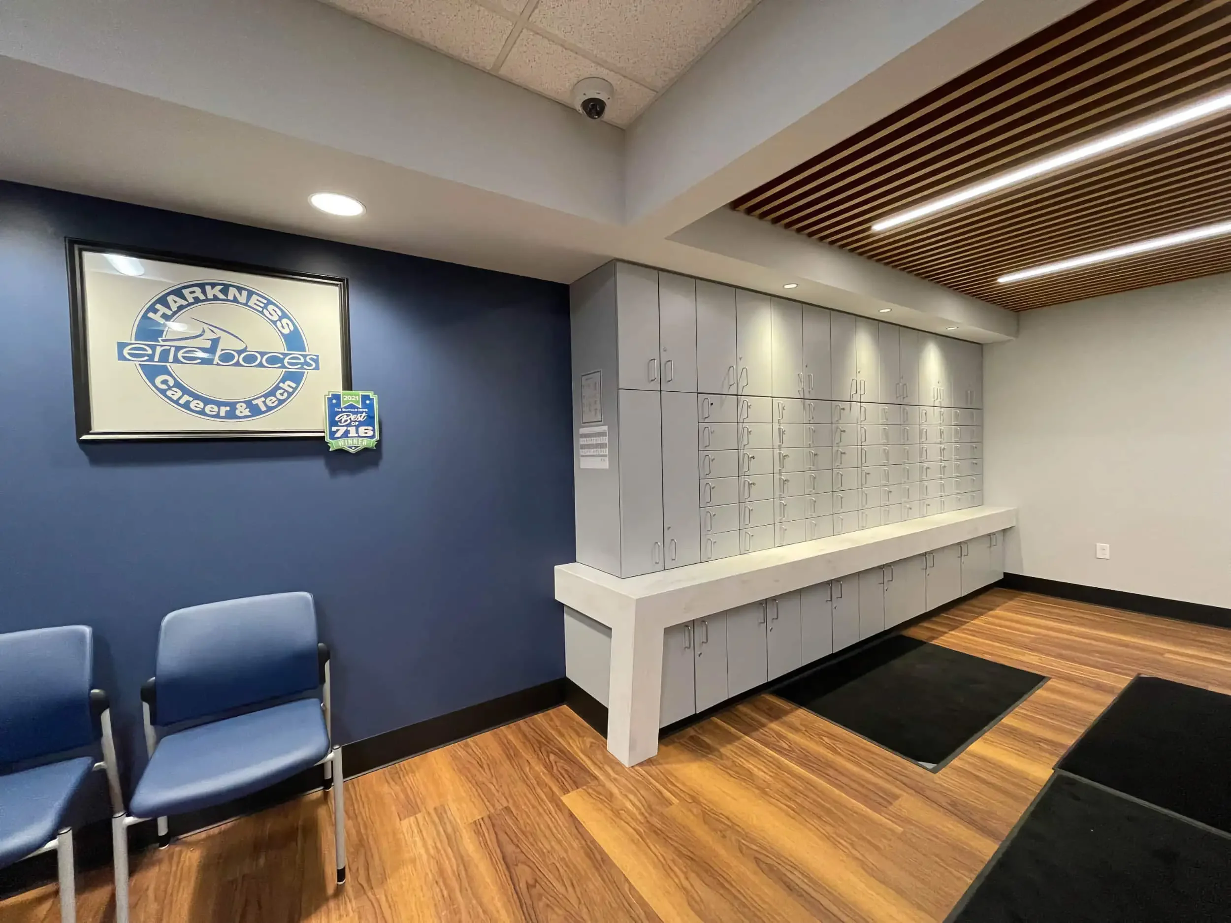 Staff mailboxes at Erie 1 BOCES Harkness Career & Technical Center