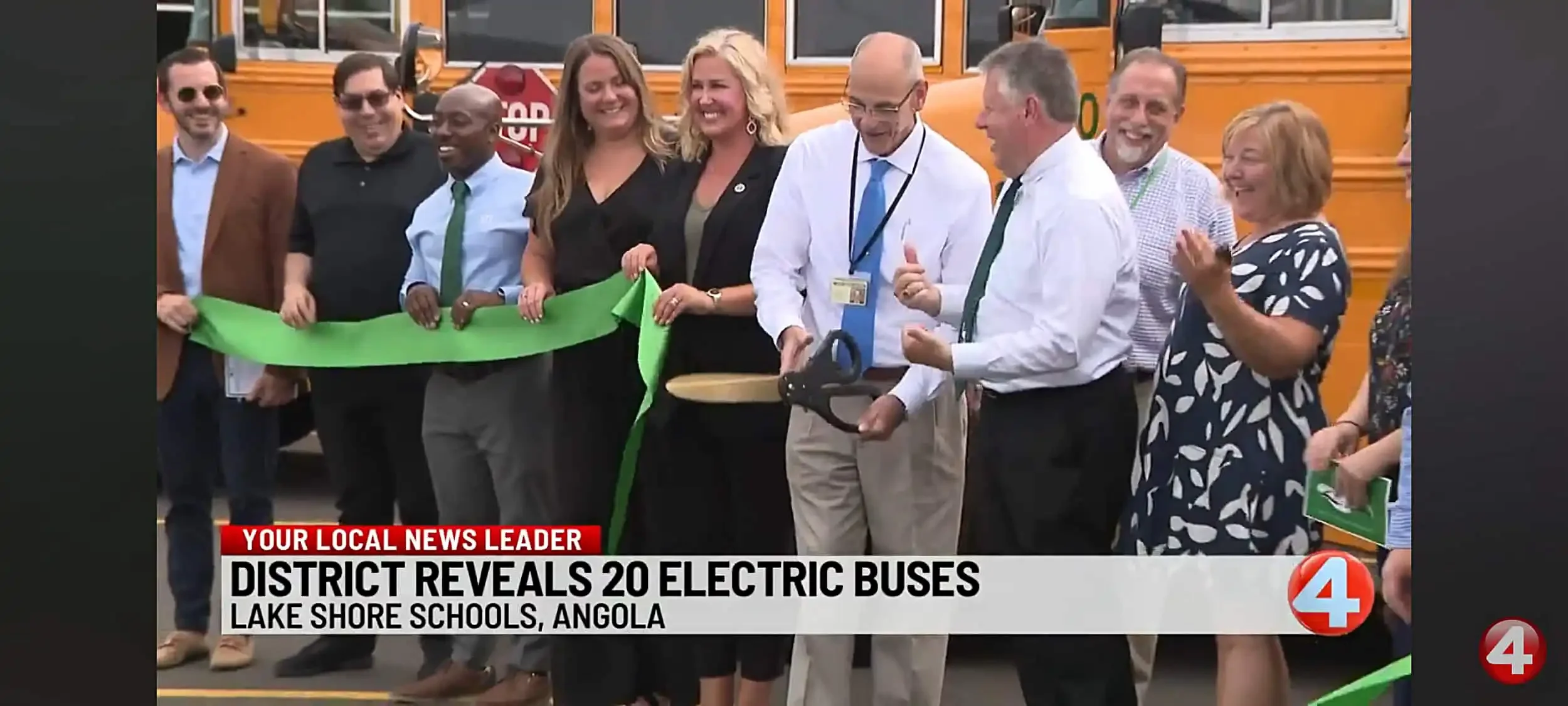 News coverage of the ribbon cutting