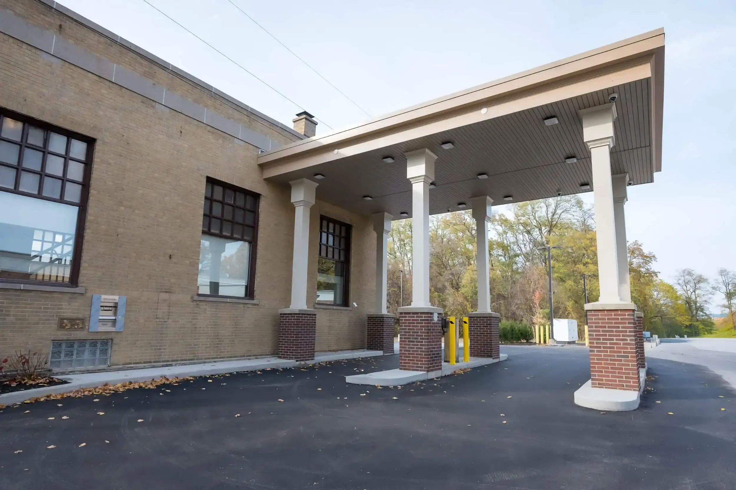 The exterior of Alden State Bank