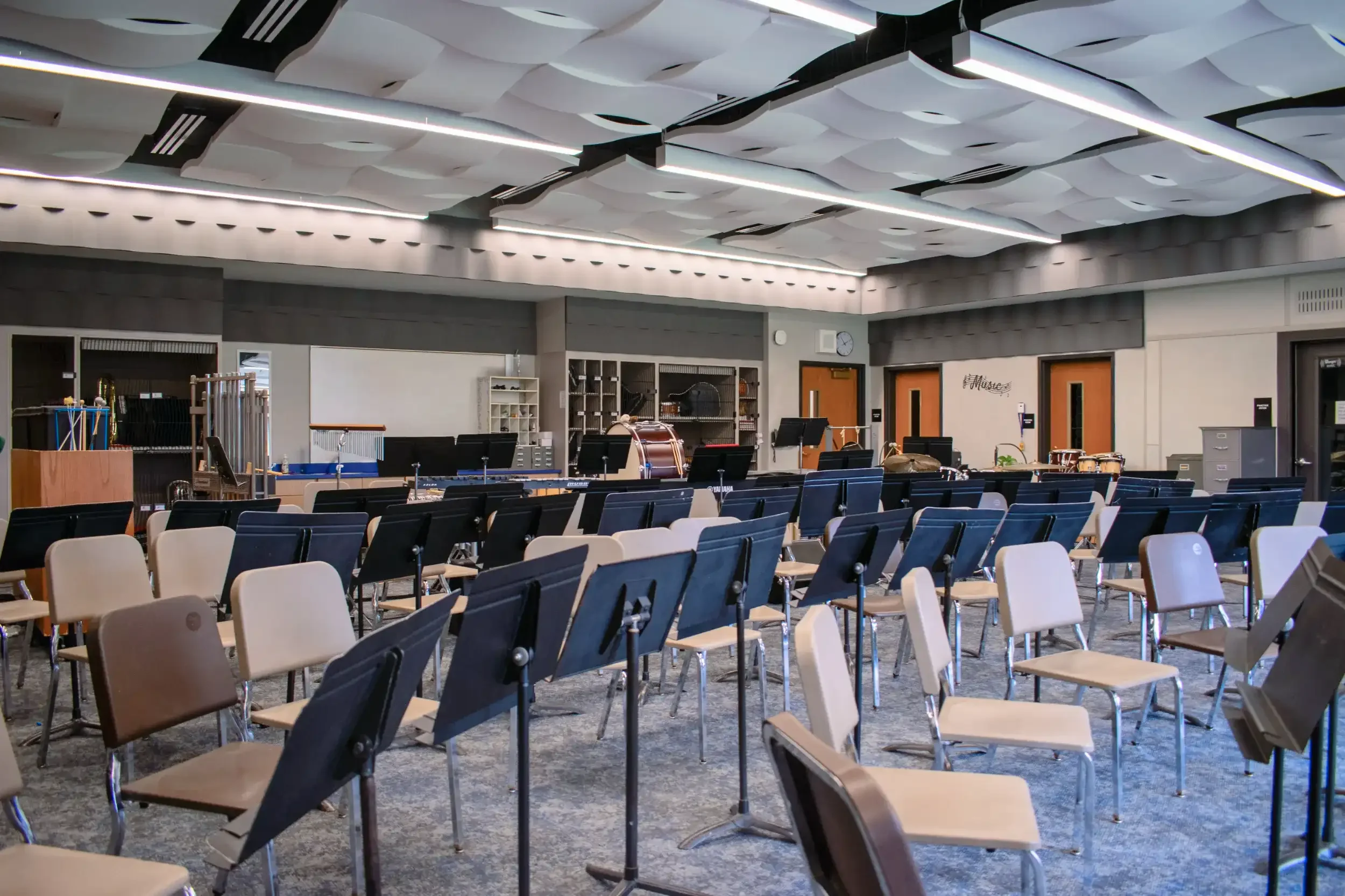 The revamped band room
