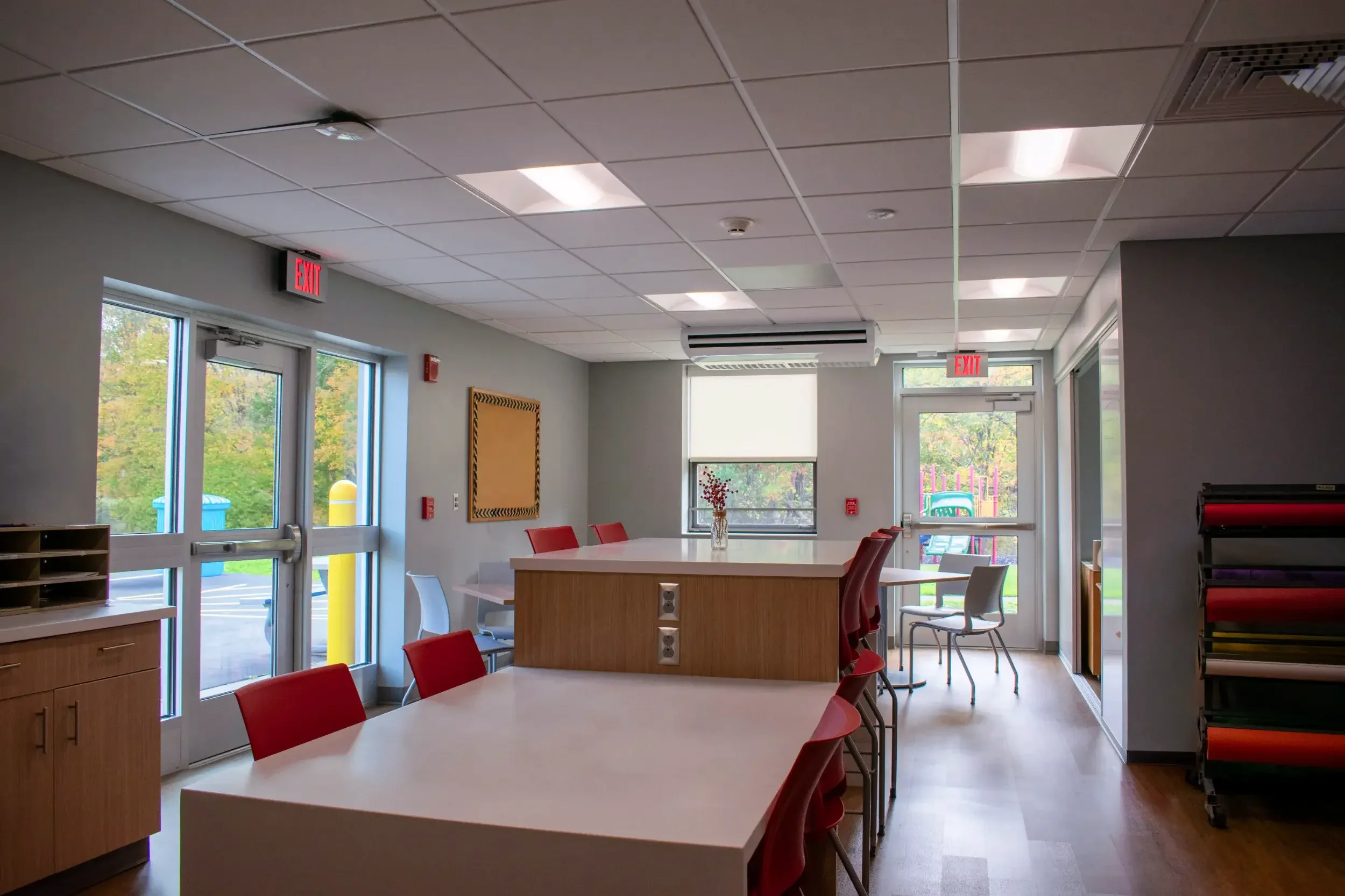 A view of the revamped faculty room