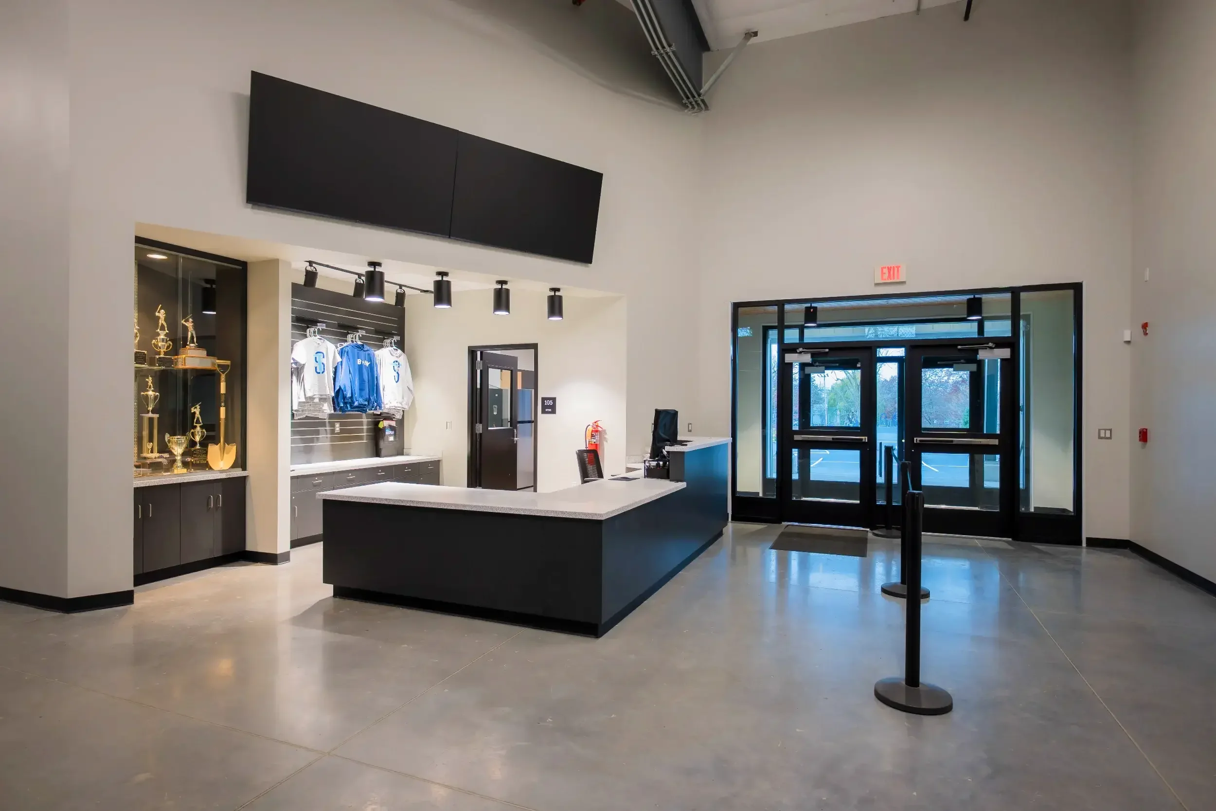 The interior of the new Thomas M. Fieldhouse built for the City of Buffalo at Shoshone Park.