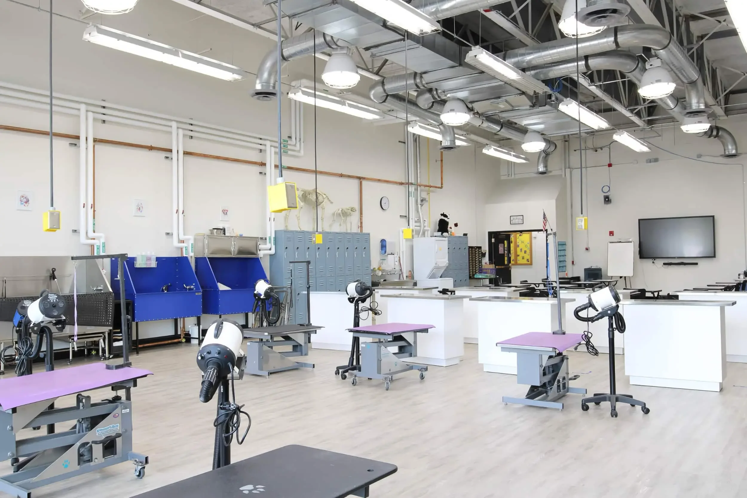 A technical classroom at Erie 1 BOCES Harkness Career & Technical Center