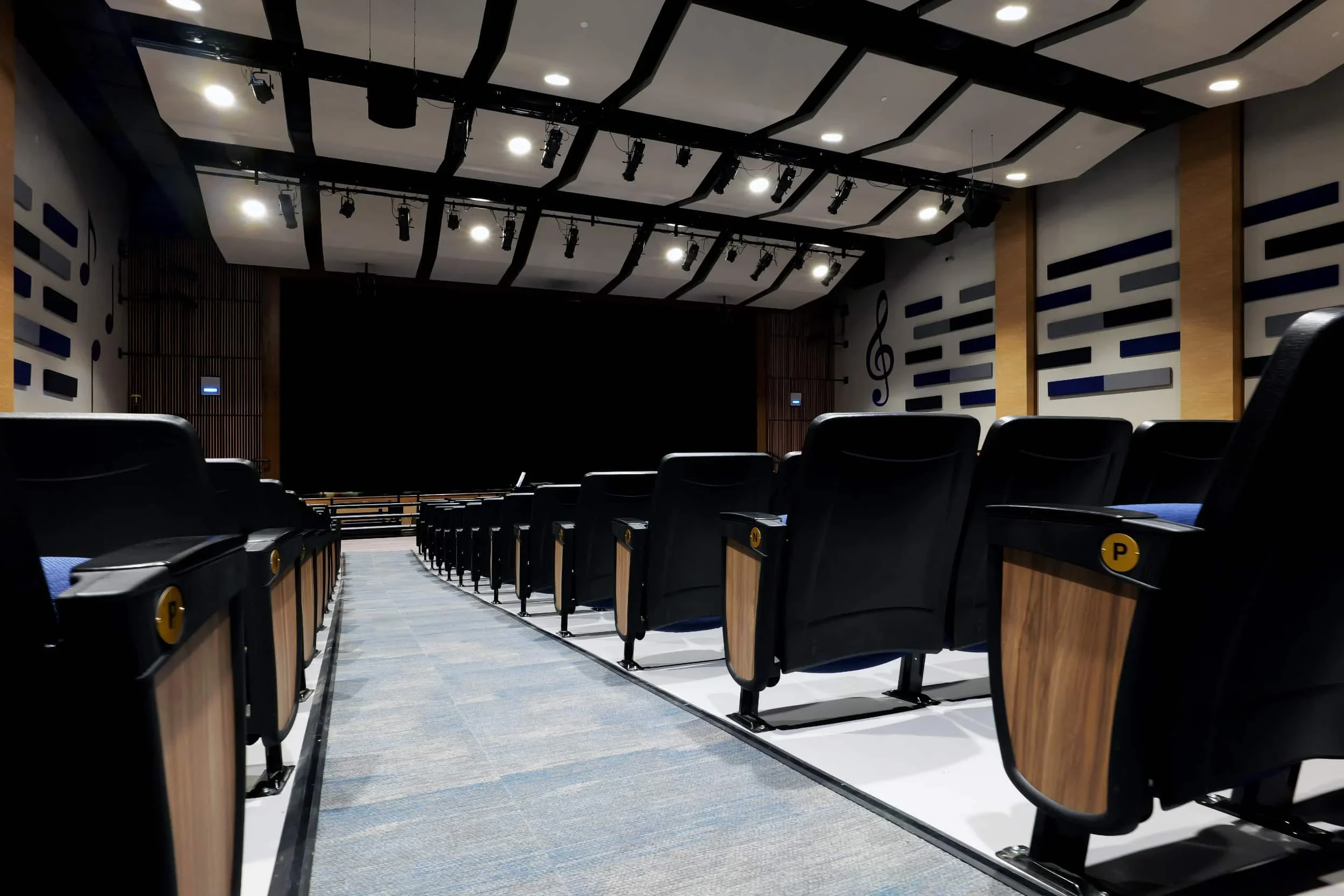 The interior of the new auditorium at Depew UFSD