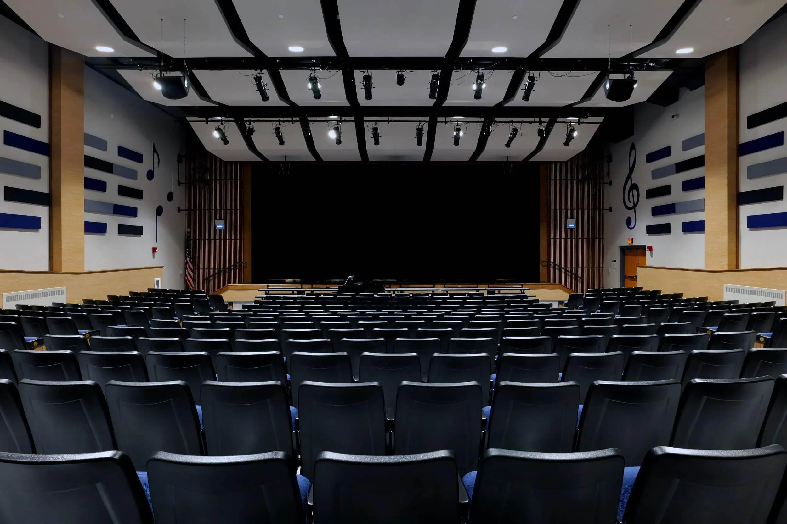 The interior of the new auditorium at Depew UFSD