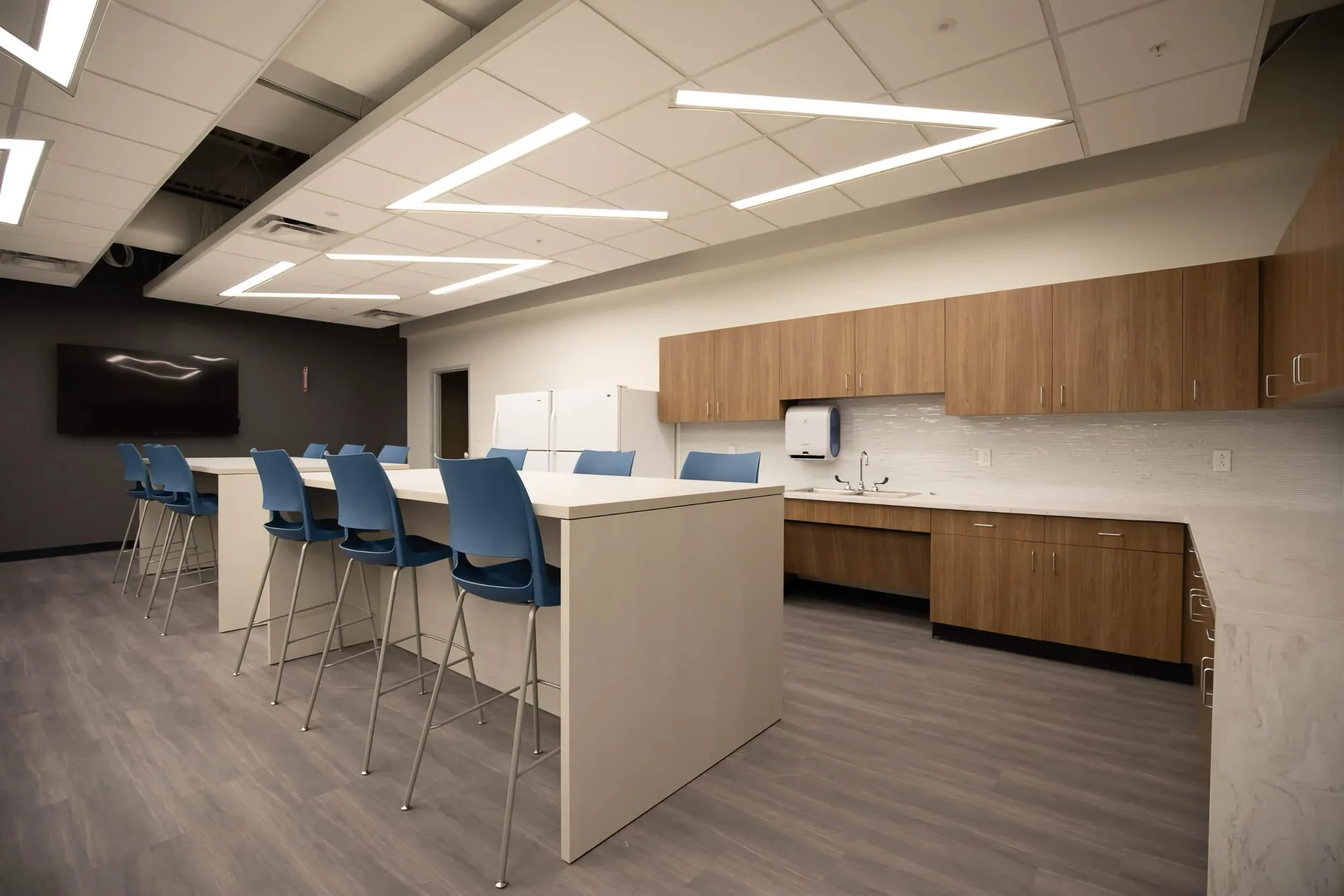 A staff area at Erie 1 BOCES campus