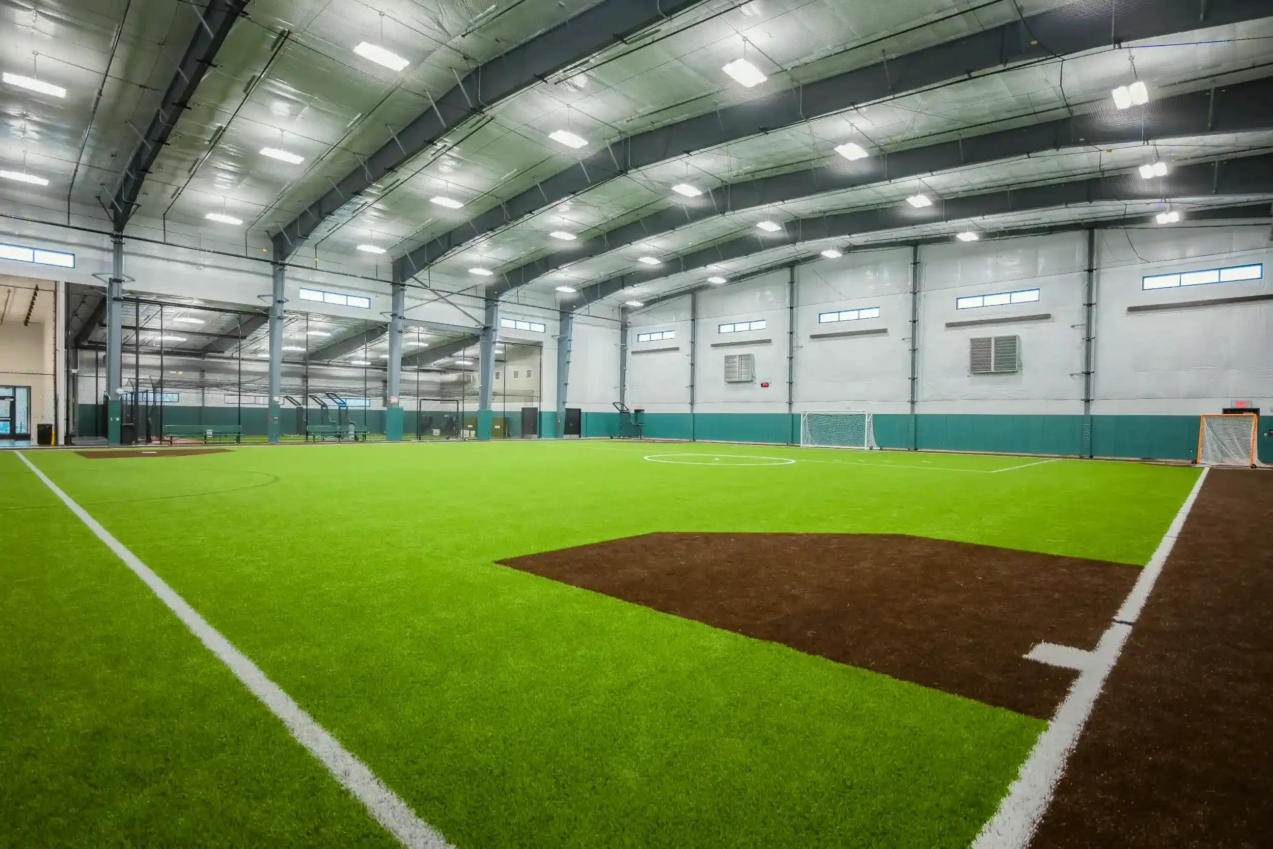 The inside of the new Thomas M. Fieldhouse built for the City of Buffalo at Shoshone Park.