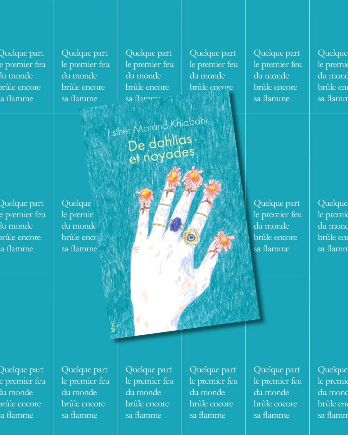 Aujourd'hui para&icirc;t &quot;De dahlias et noyades&quot; d'@esther_khiabani. Inspir&eacute;e de la po&eacute;sie persane, l&rsquo;&eacute;criture n&rsquo;est ni &agrave; c&ocirc;t&eacute; ni au-dessus de la nature, mais dans un m&ecirc;me corps de 