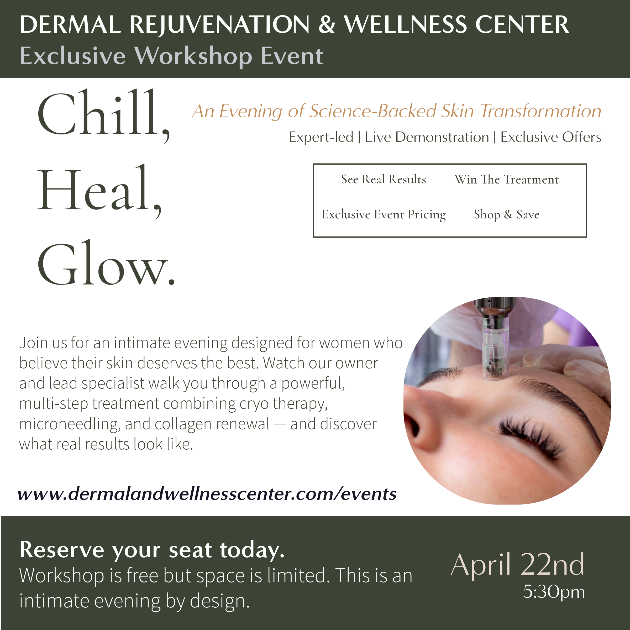 Chill, Heal, Glow: A Skin Renewal Workshop