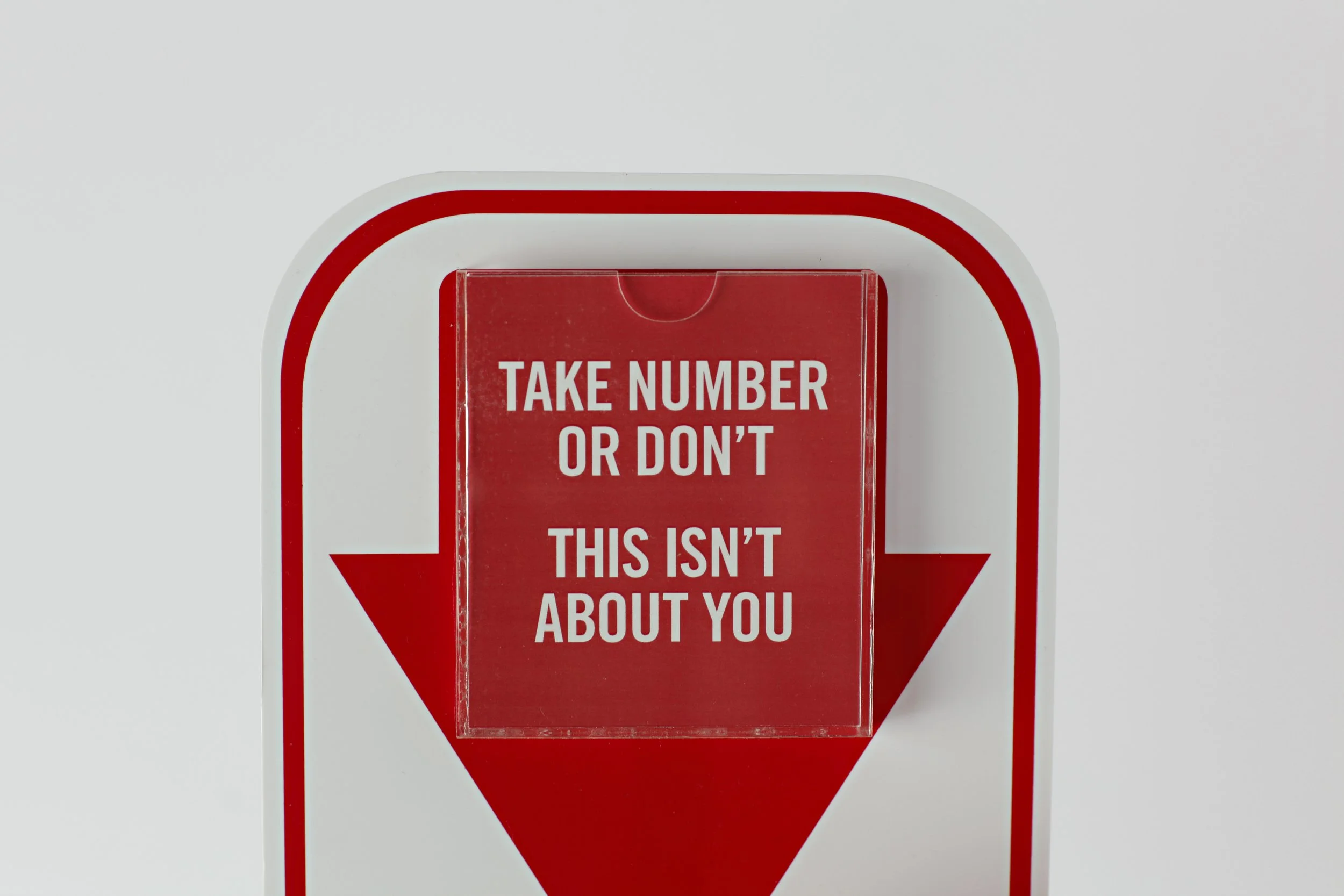 Stefan Wegner Conceptual Art Just Take Ticket detail