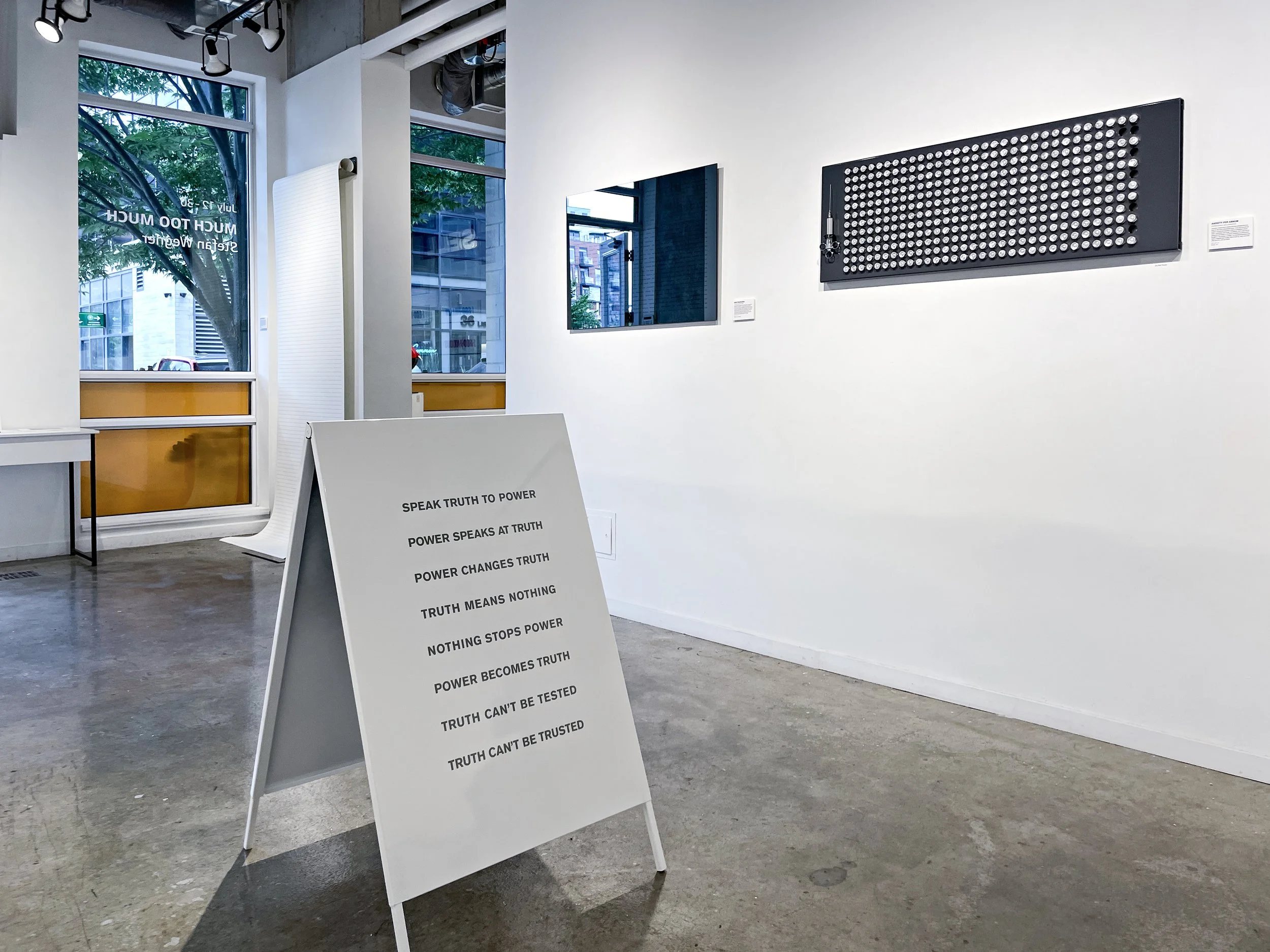 Stefan Wegner Much Too Much Conceptual Art Solo Show