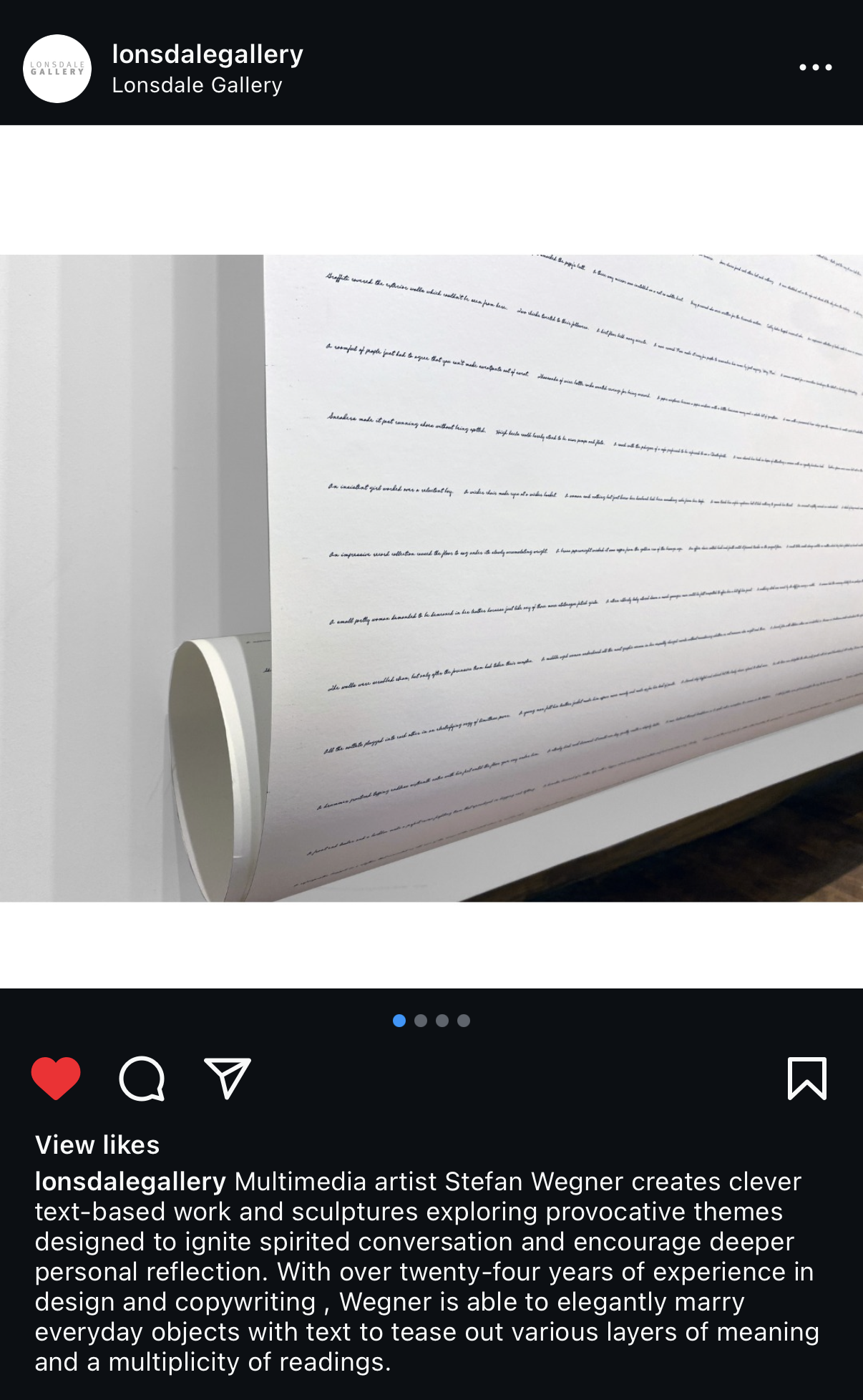 Stefan Wegner Conceptual Art Show Lonsdale Gallery Intricate Rituals