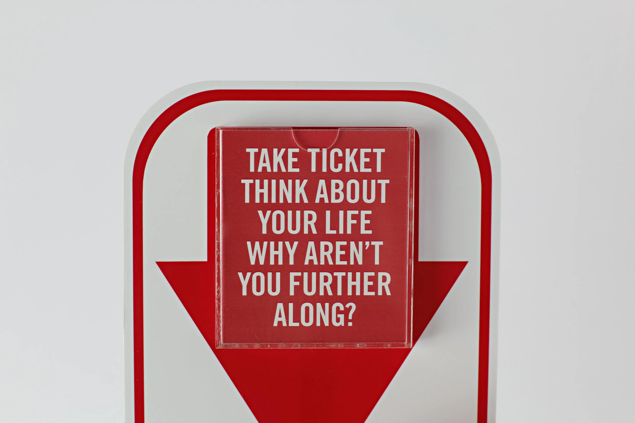 Stefan Wegner Conceptual Art Just Take Ticket detail