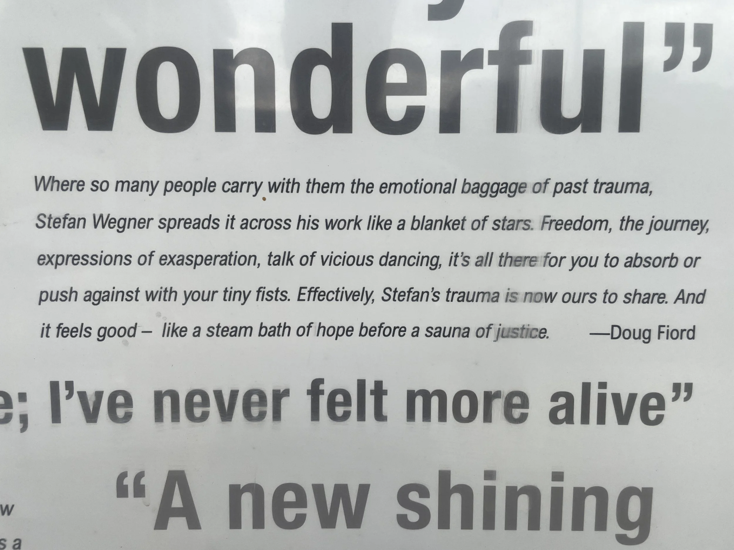 Stefan Wegner Much Too Much Conceptual Art Solo Show