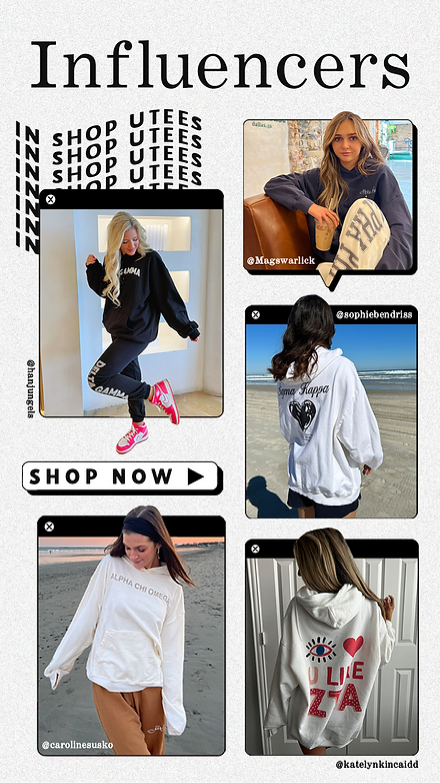 Influencer highlight Instagram story