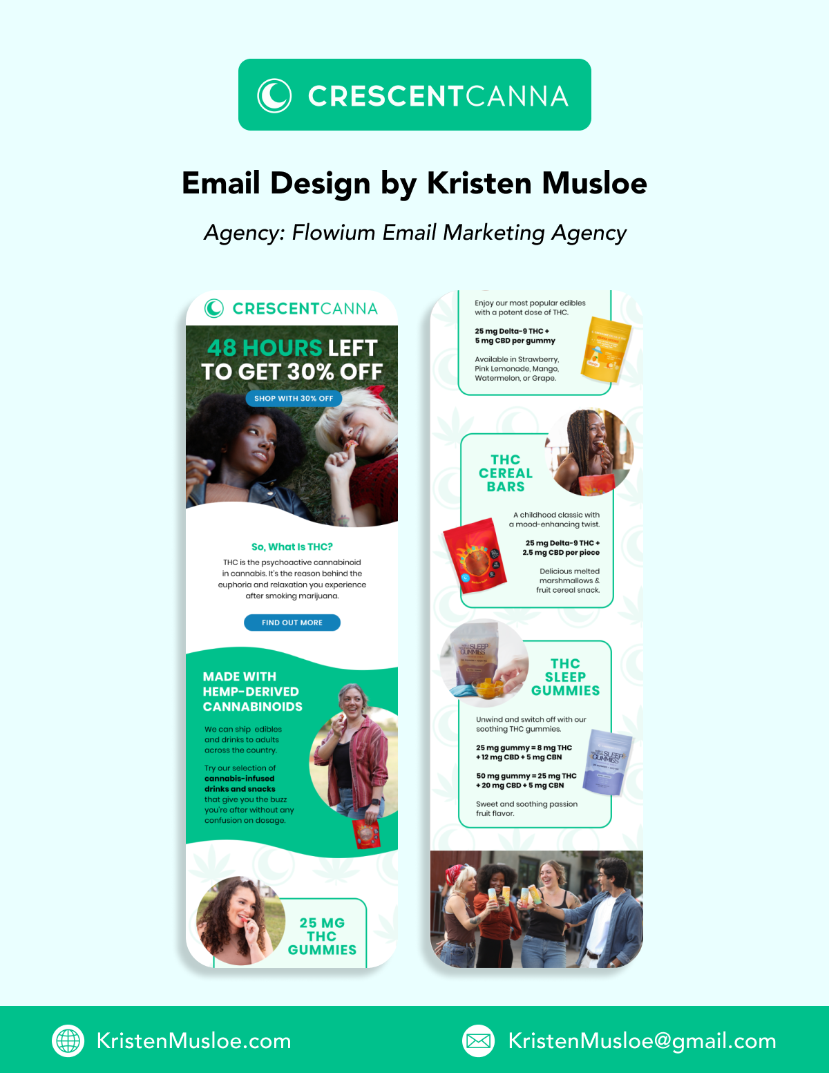Crescent Canna Email Design
