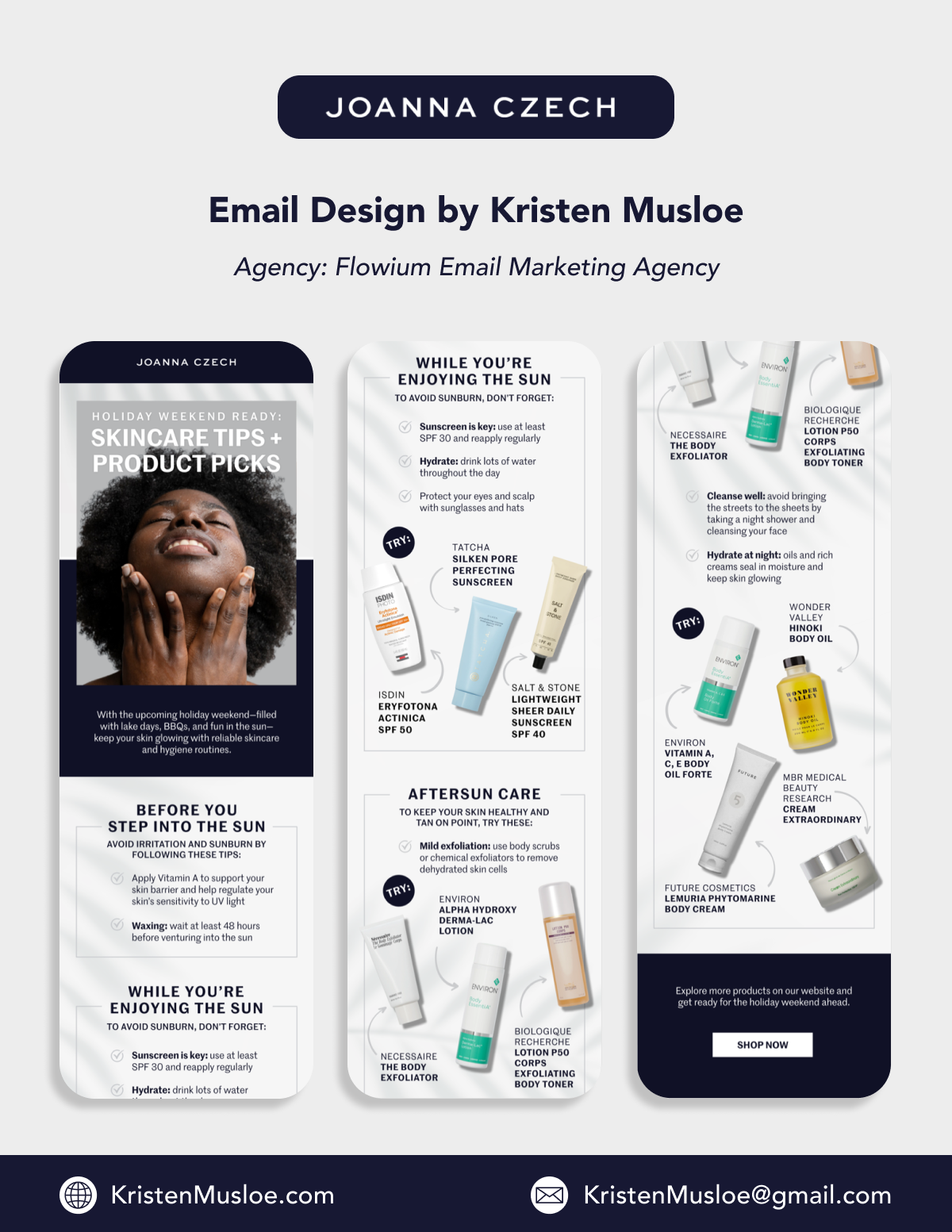 Joanna Czech Email Design