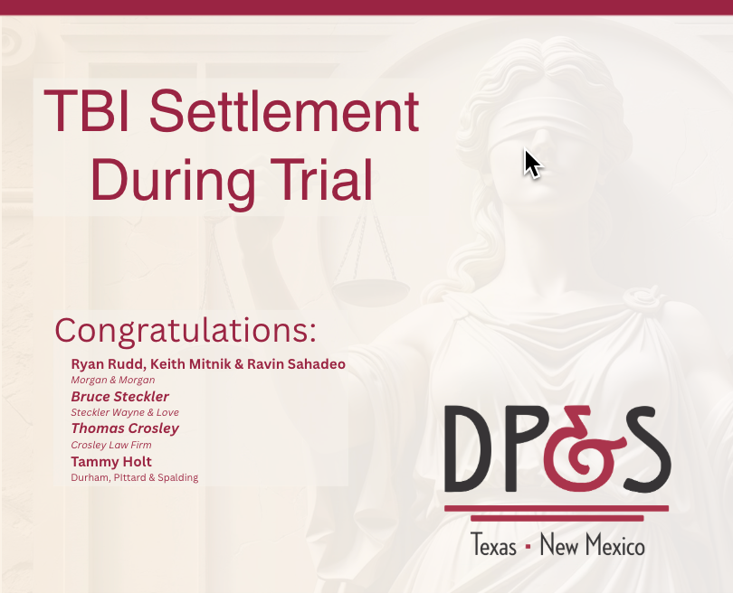 Settlement During Trial for Severe TBI