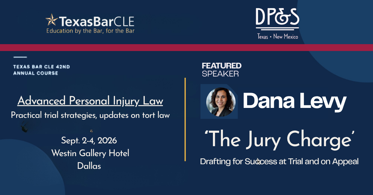 Dana Levy presents on jury charge strategies