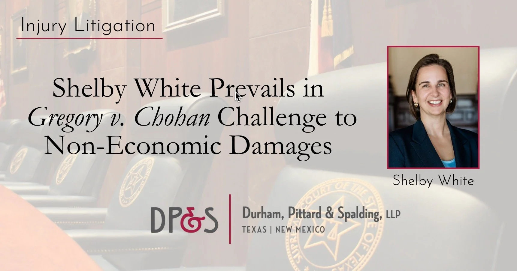 Shelby White prevails in Gregory challenge to non-economic damages