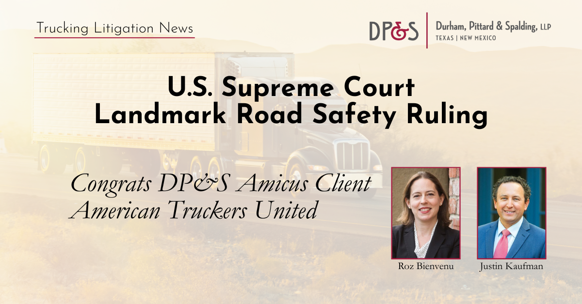 U.S. Supreme Court Landmark Road Safety Ruling
