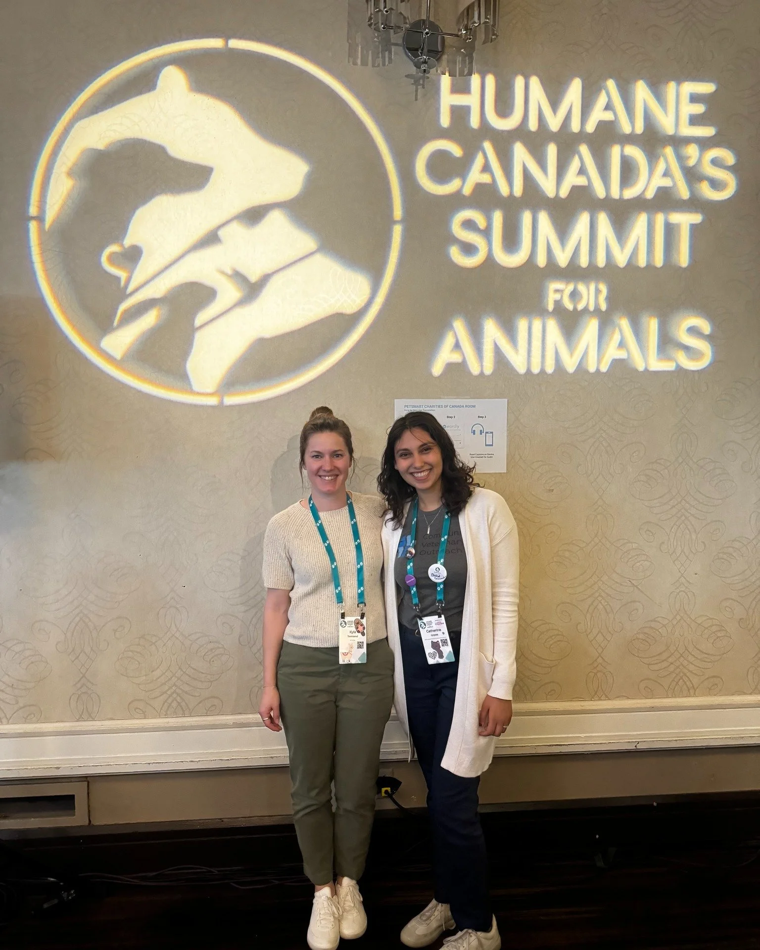 Representing CVO! We love connecting with others in the veterinary community to see how we can best serve pets and people. 

📷: Dr. Kyla, CVO Vancouver Regional Director, and Catherine, our National Communications Manager at @humanecanada's Summit f