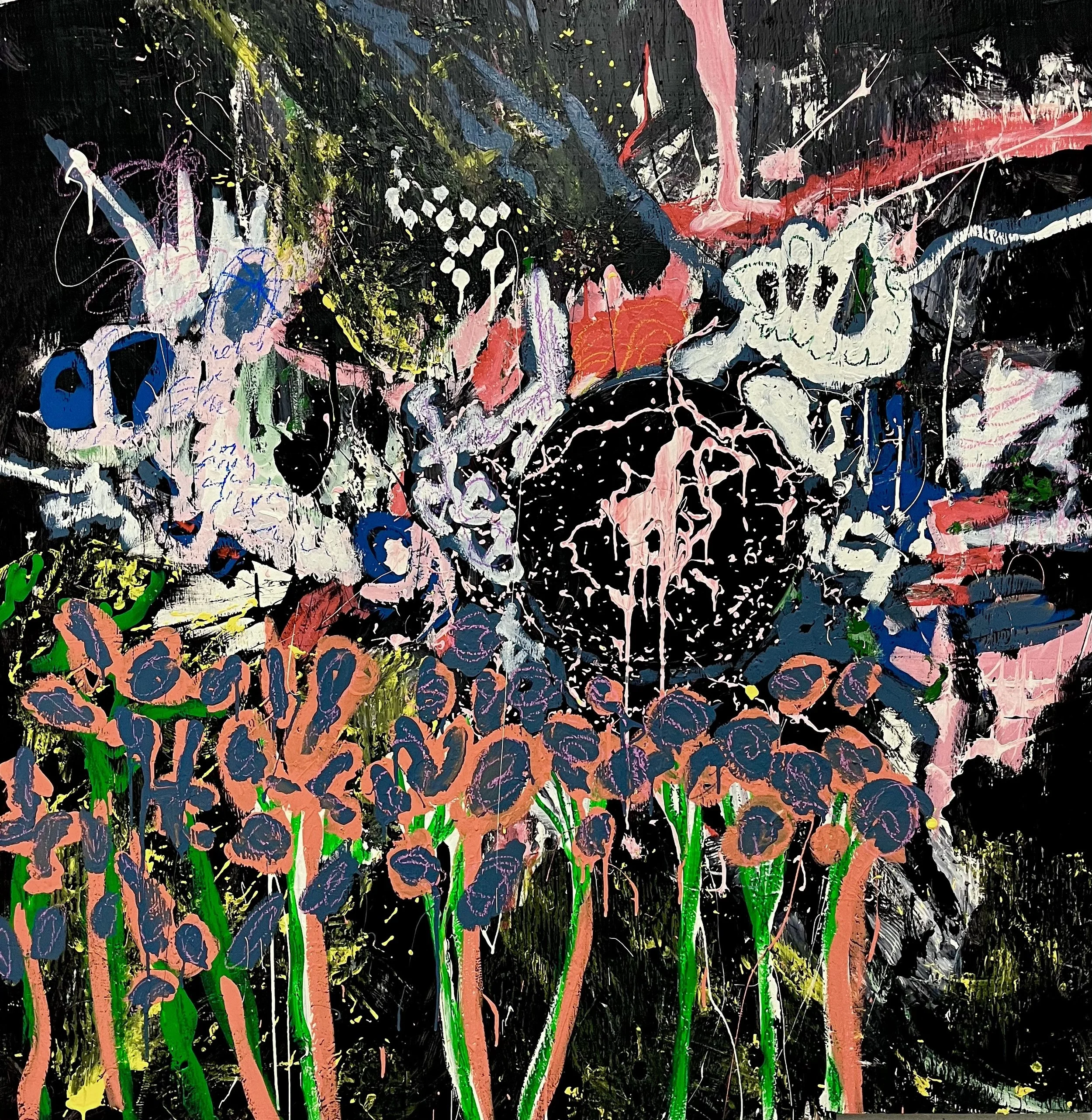 • big wiggle • (48 x48 in)