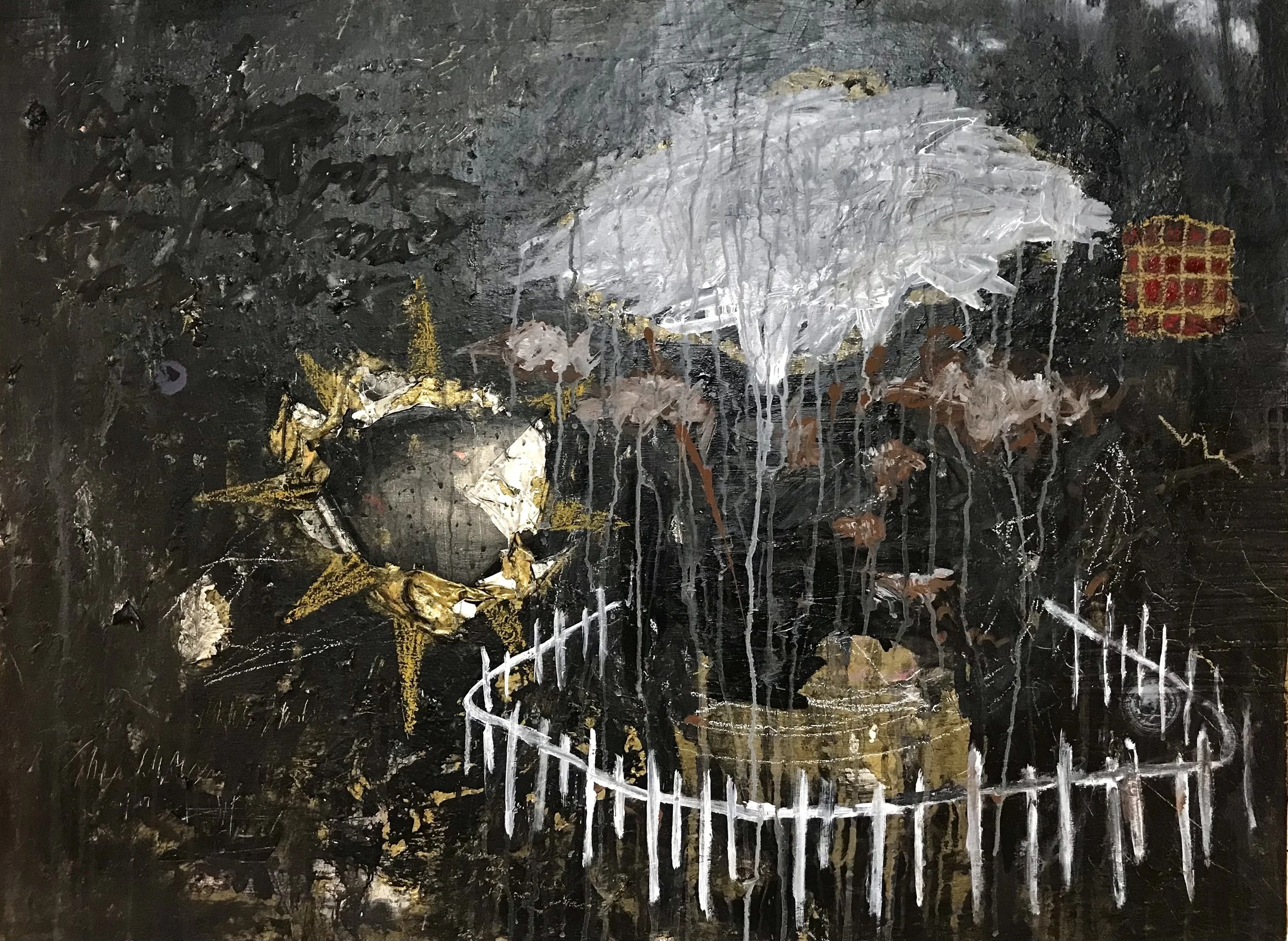 • the itinerant's garden • (40x30)