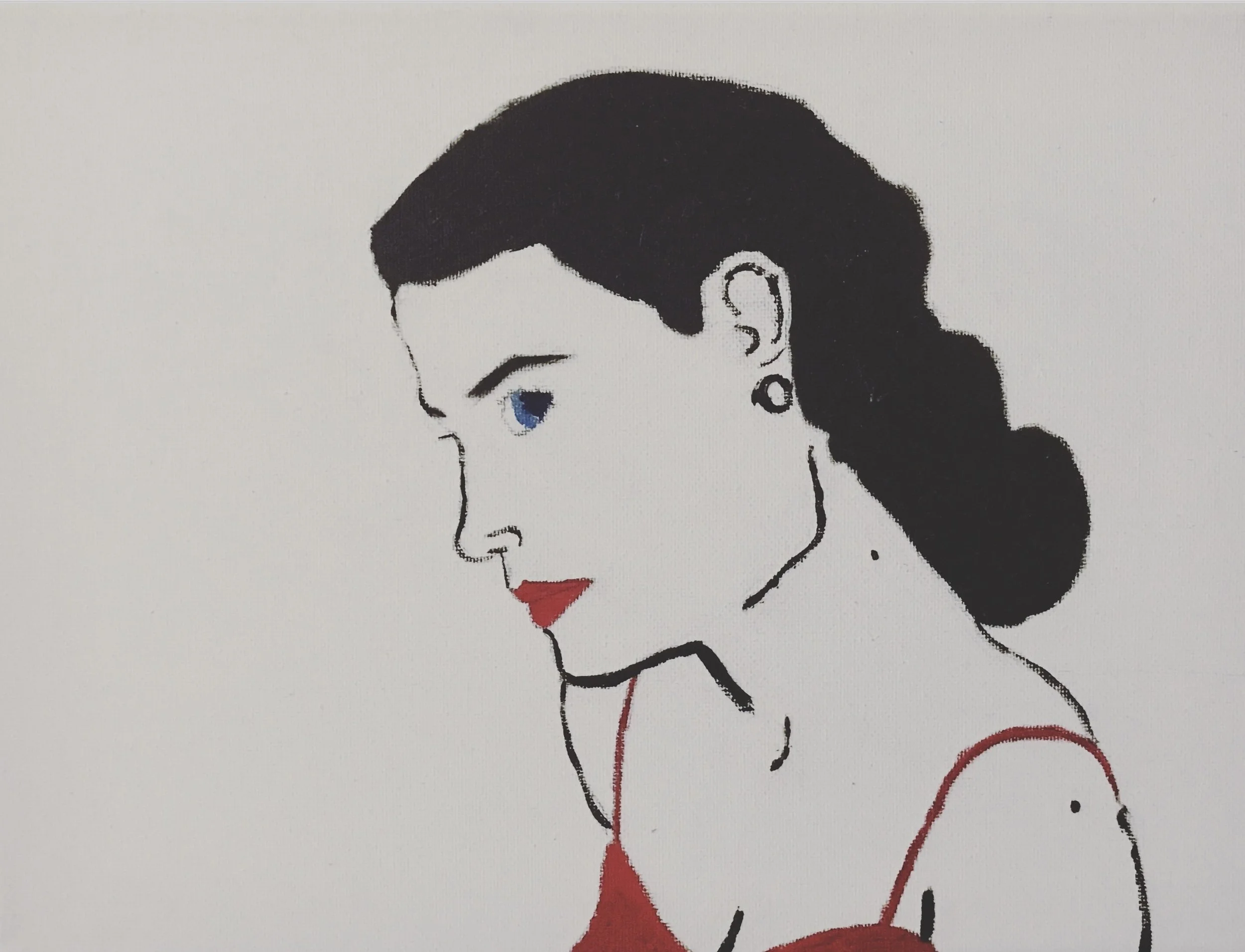 • woman in the red dress •
