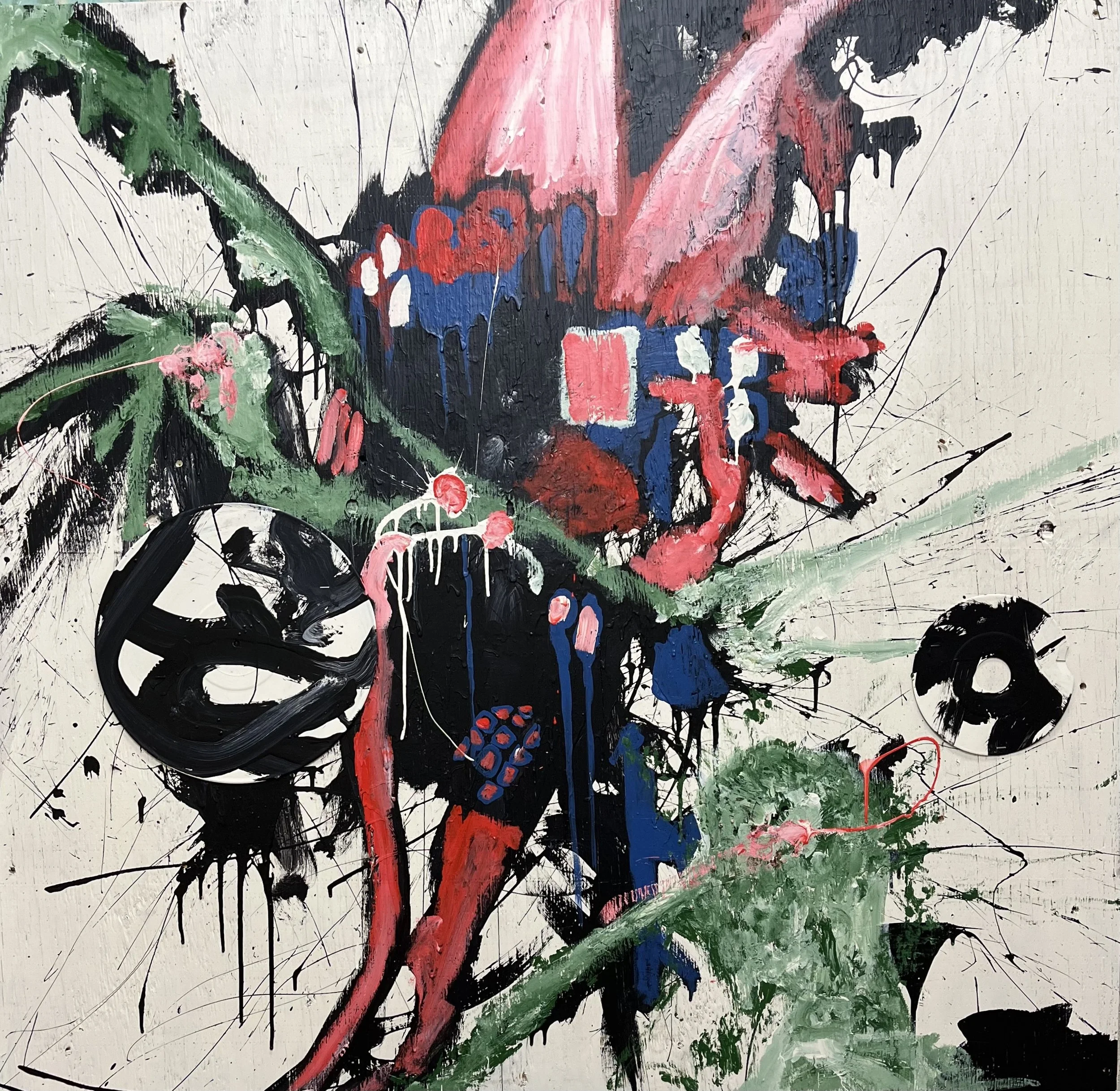• listening party pulls sound • (47 x 48 in)