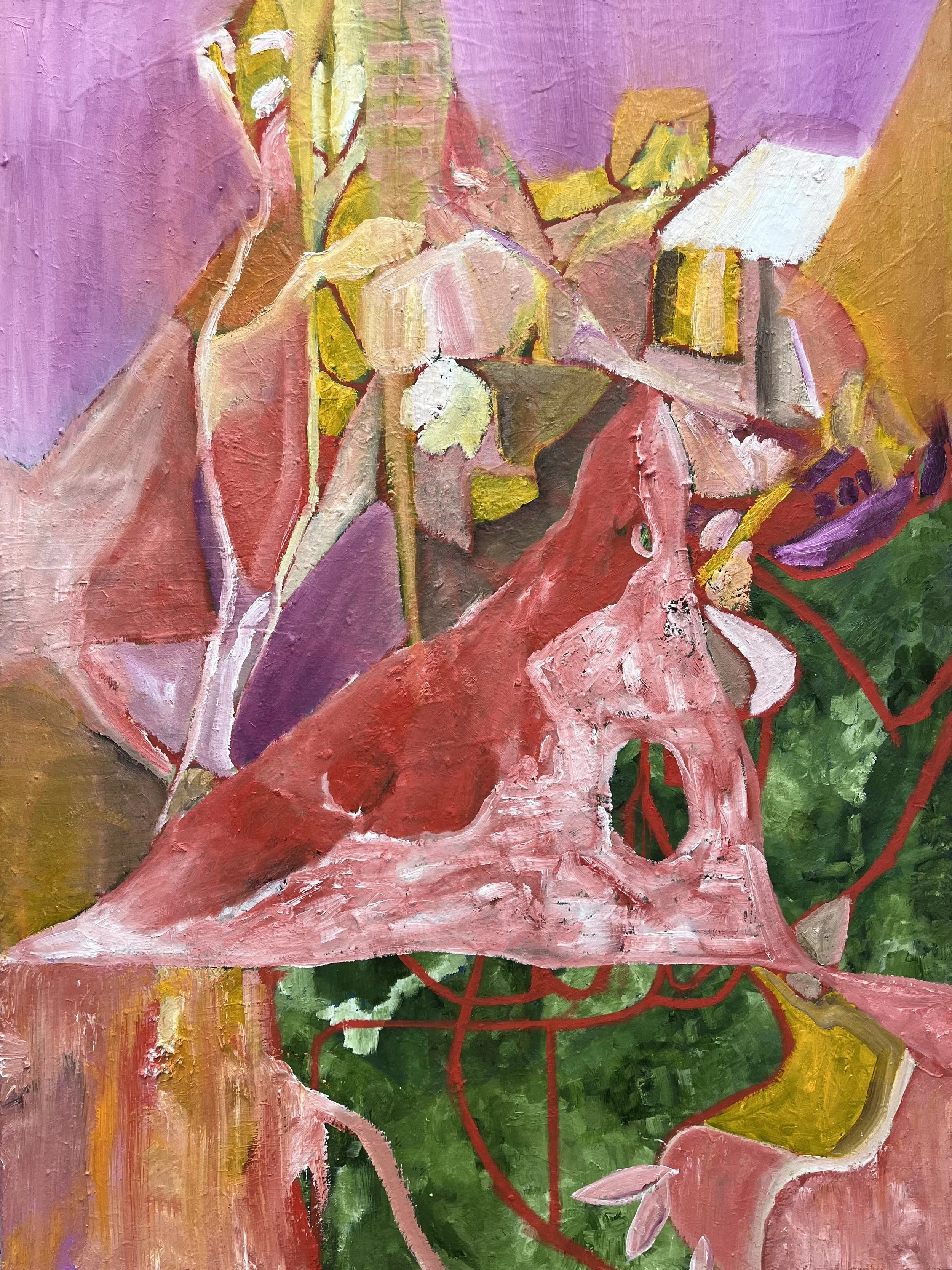 • last peep of a baby bird song • (48 x 36 in)