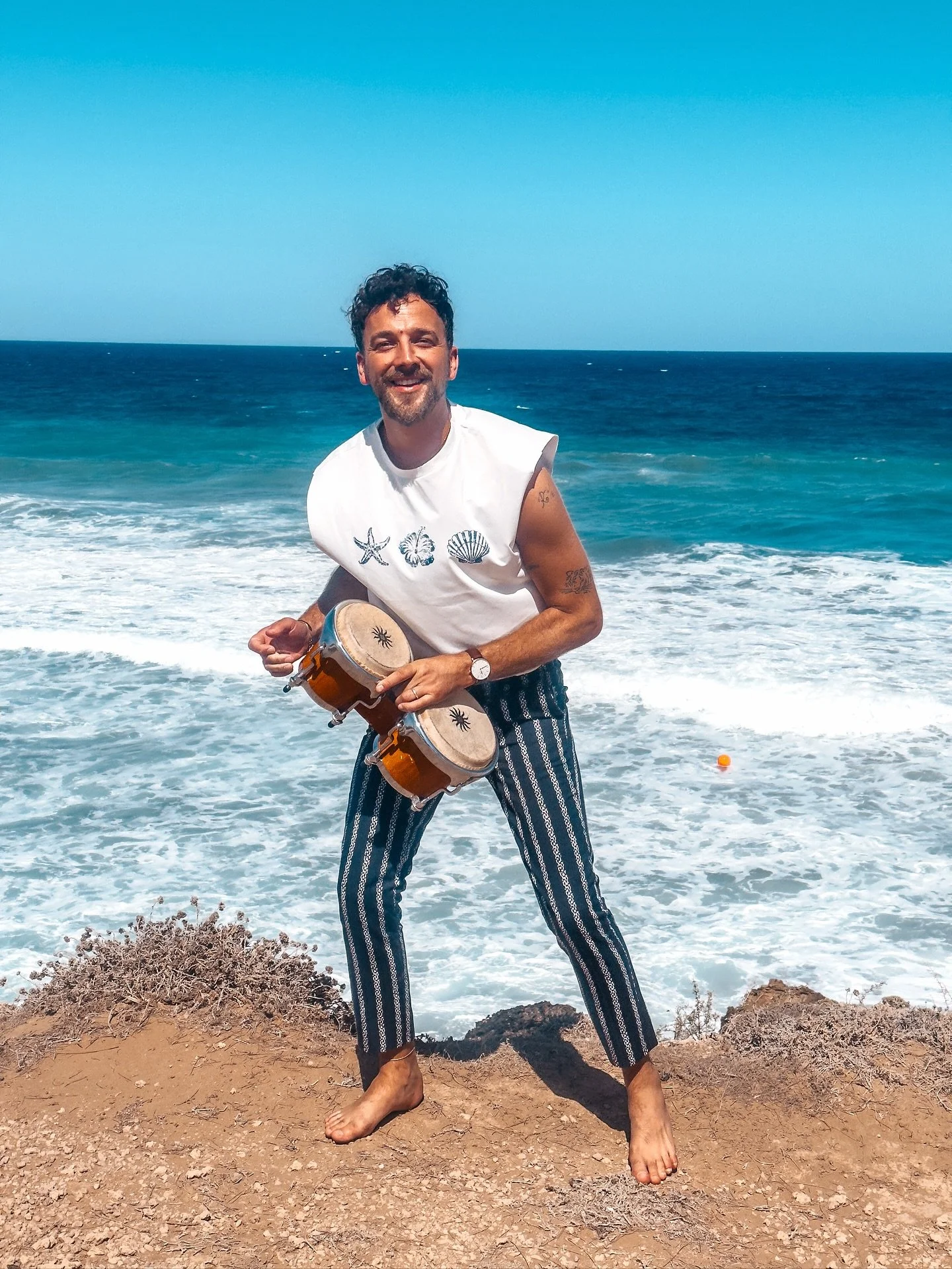 Cyprus you&rsquo;ve been a dream 🌊 
Now over to Greece to do it all again! ✈️ 

@rosiesamarasmusic 
@faydonaldsonmusic 
@saxobongo 

#cyprus #wedding #destinationwedding #greece #saxobongo #dj #sax #singer #roamingband #bongos #percussion