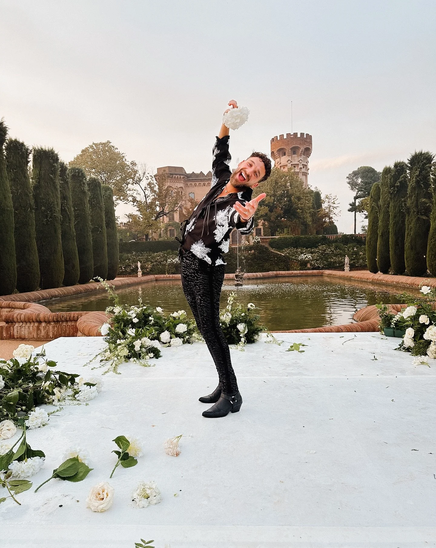 B A R C E L O N A 🪭 

24 hours in Espa&ntilde;a to celebrate @kyrrie_hurst &amp; @matthurst_1 🤍🪩

The most INSANE day! 
Plenty of content to follow 🍾

📍 @castelldesantmarsal 

#barcelona #wedding #luxuryweddings #destinationwedding #weddingenter